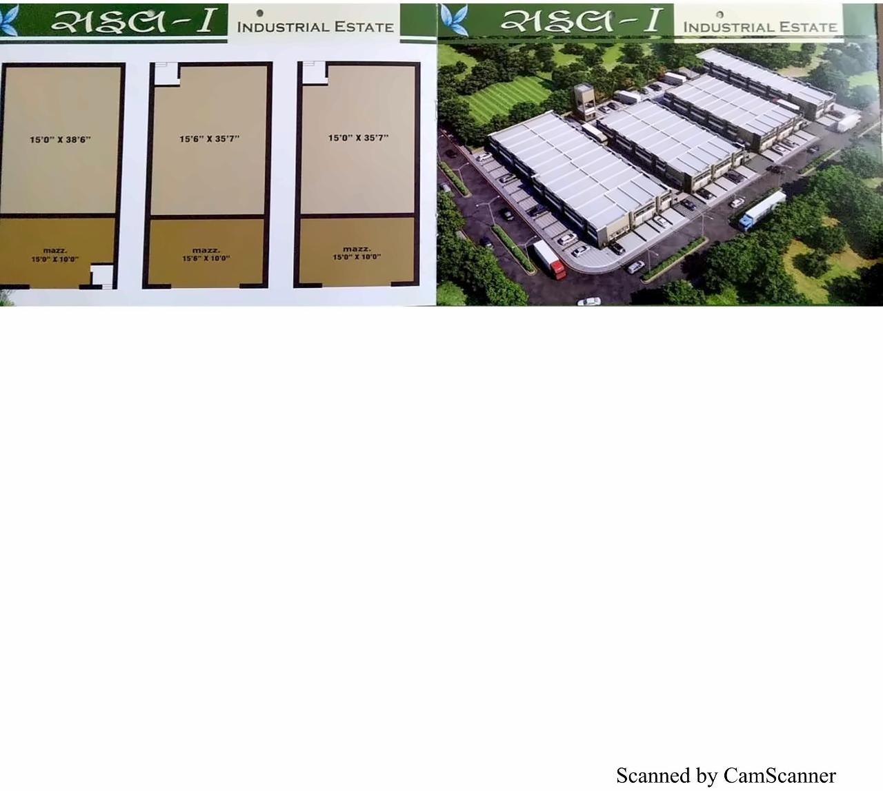 Layout of real estate project Safal Industrial Estate located at Kathwada, Ahmedabad, Gujarat