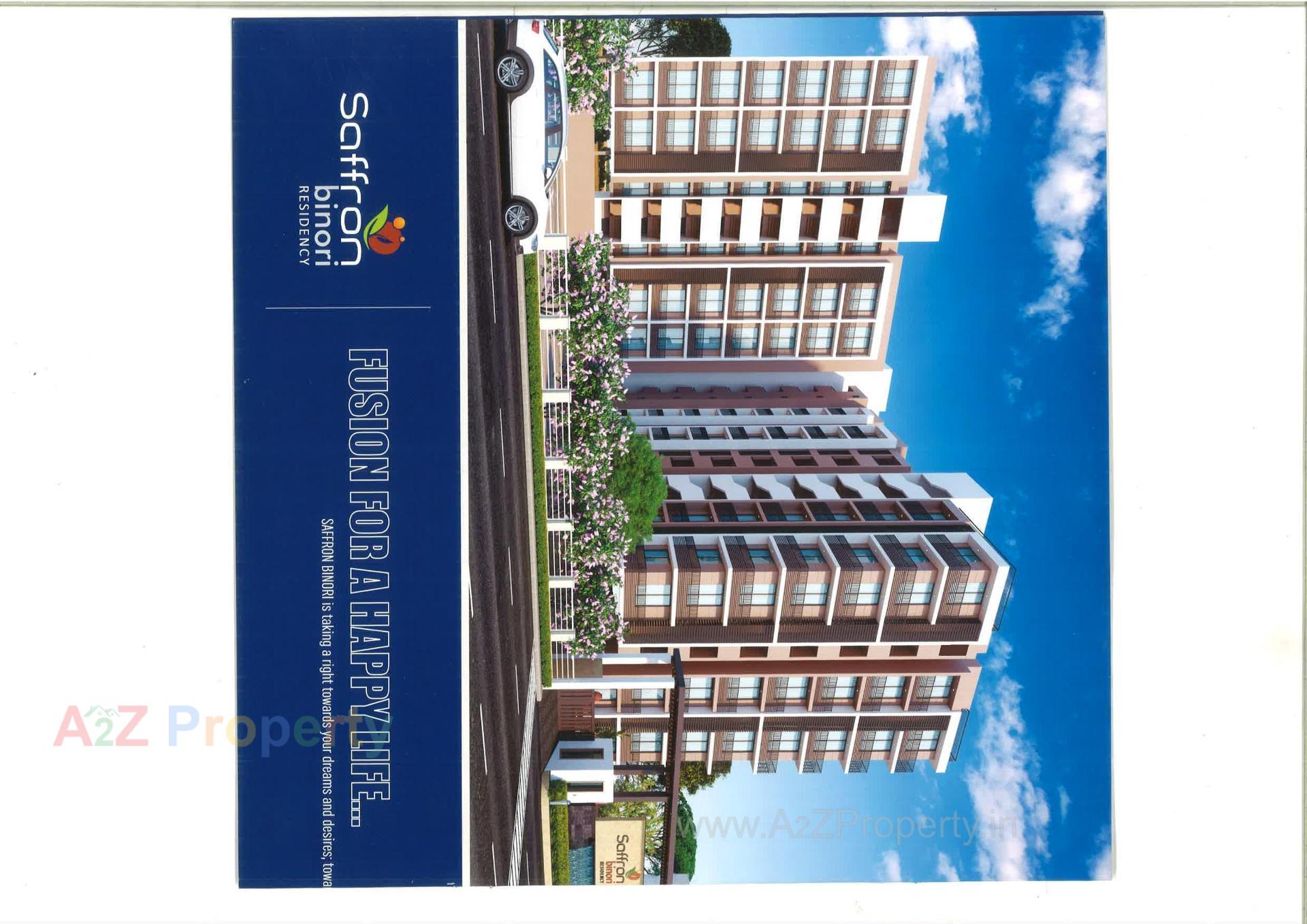 3D Elevation of real estate project Saffron Binory Residency located at Vejalpur, Ahmedabad, Gujarat