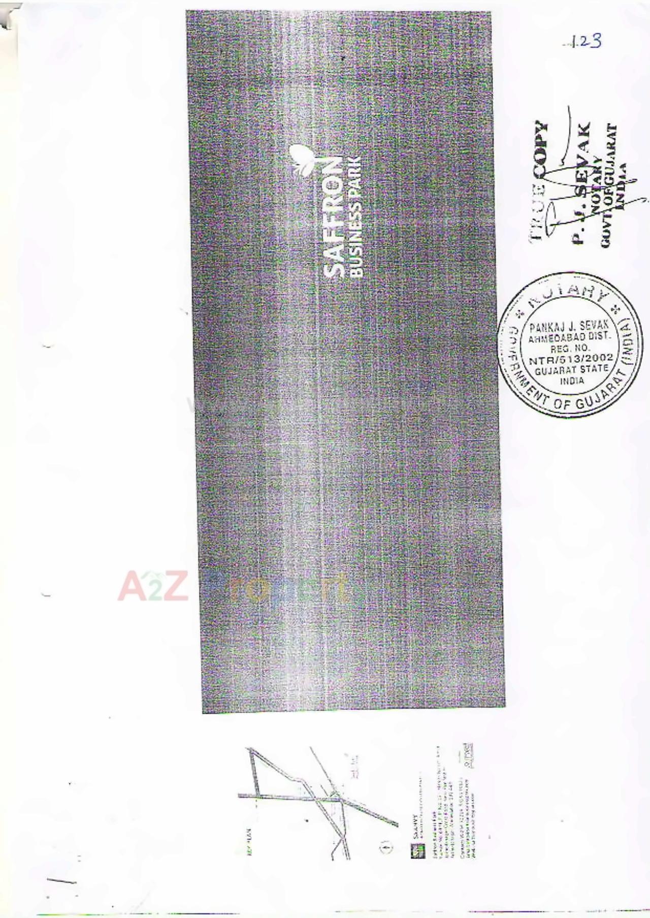  of real estate project Saffron Business Park located at Ghodasar, Ahmedabad, Gujarat