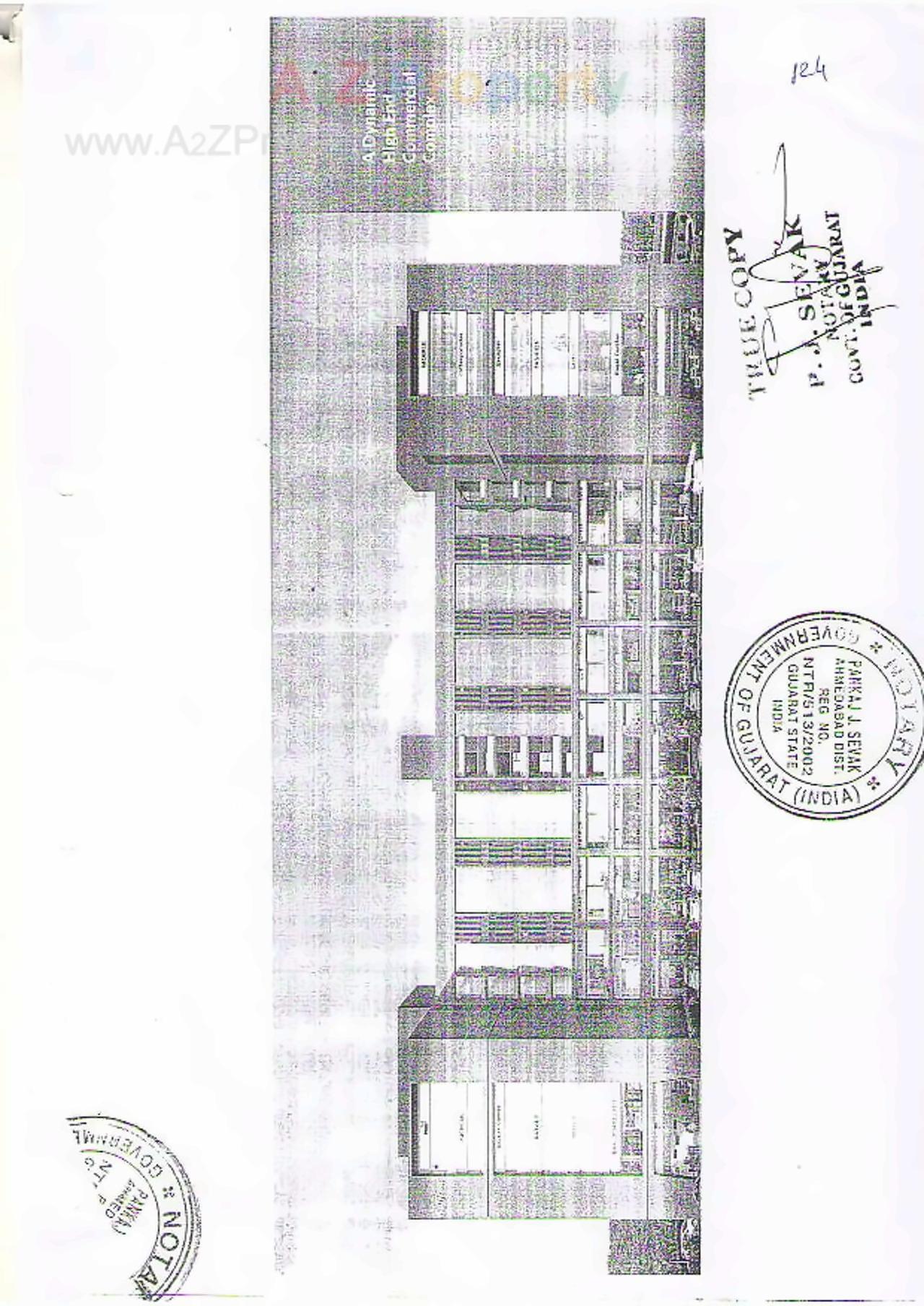 Layout of real estate project Saffron Business Park located at Ghodasar, Ahmedabad, Gujarat