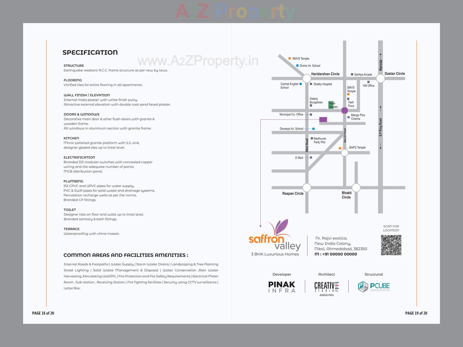  of real estate project Saffron Valley located at Nikol, Ahmedabad, Gujarat