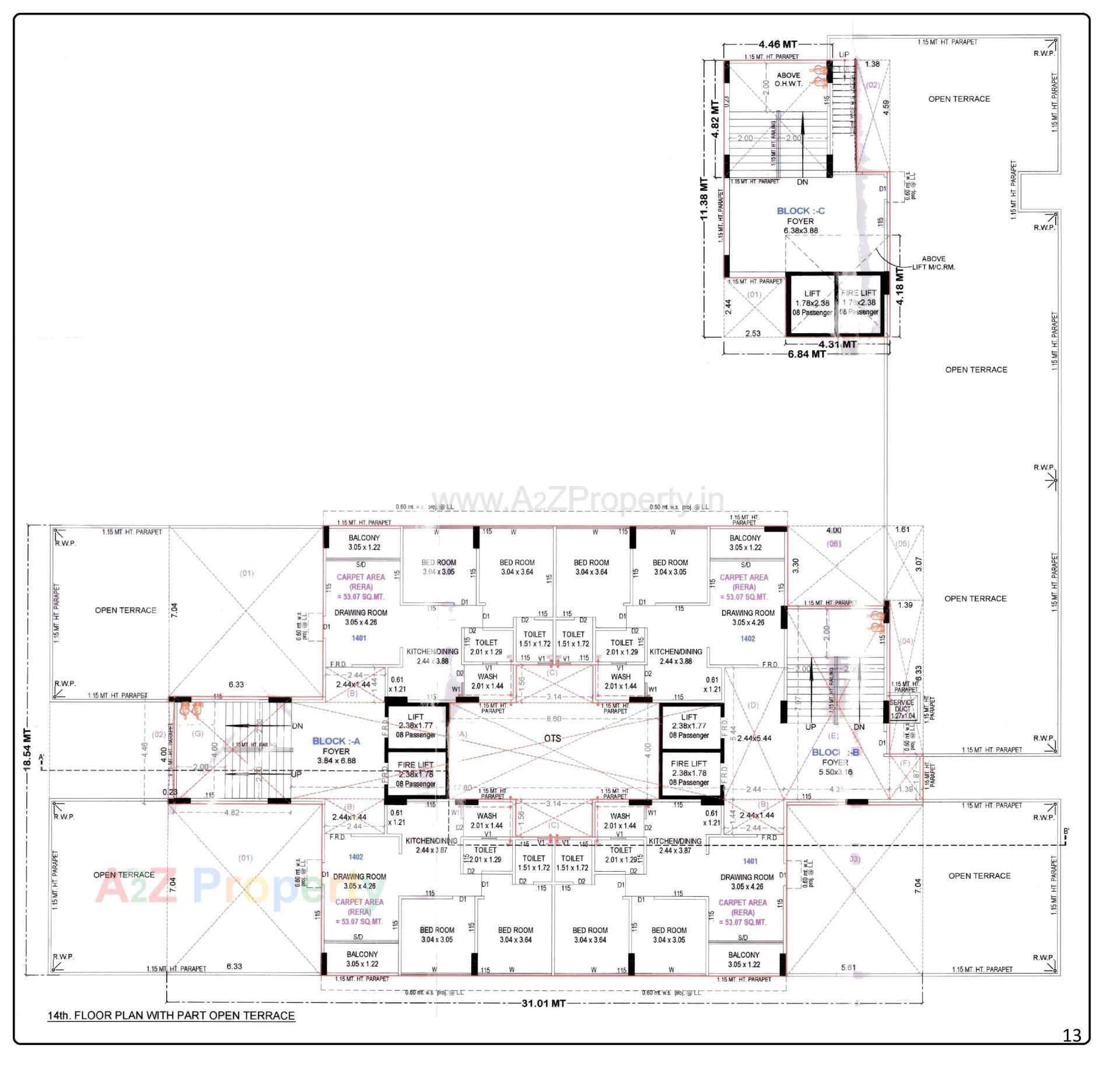 Layout of real estate project Sahaj Eminence located at Ramol, Ahmedabad, Gujarat