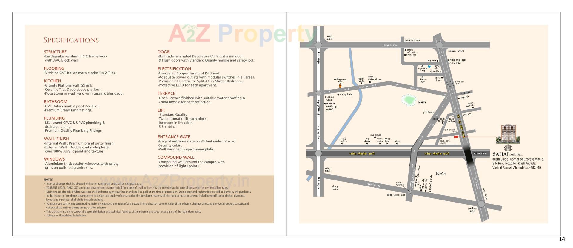  of real estate project Sahaj Eminence located at Ramol, Ahmedabad, Gujarat