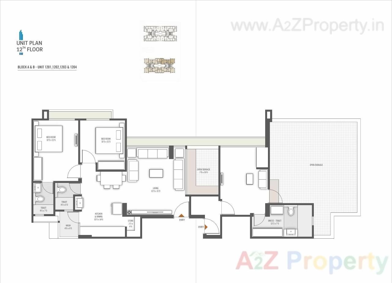 Layout of real estate project Sahaj Heights located at Wadaj, Ahmedabad, Gujarat