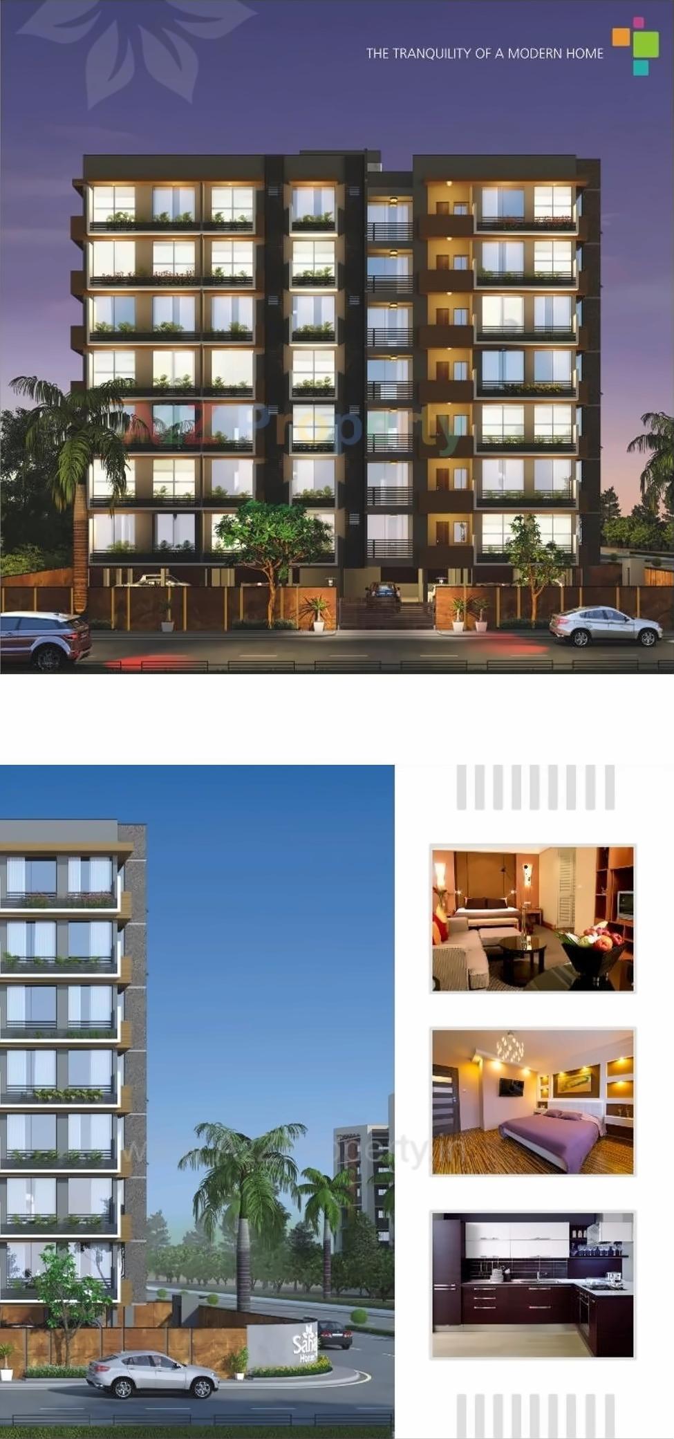 3D Elevation of real estate project Sahaj Homes located at Memnagar, Ahmedabad, Gujarat