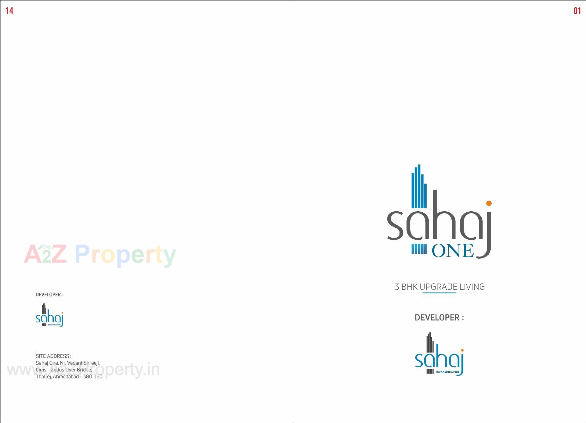  of real estate project Sahaj One located at Thaltej, Ahmedabad, Gujarat