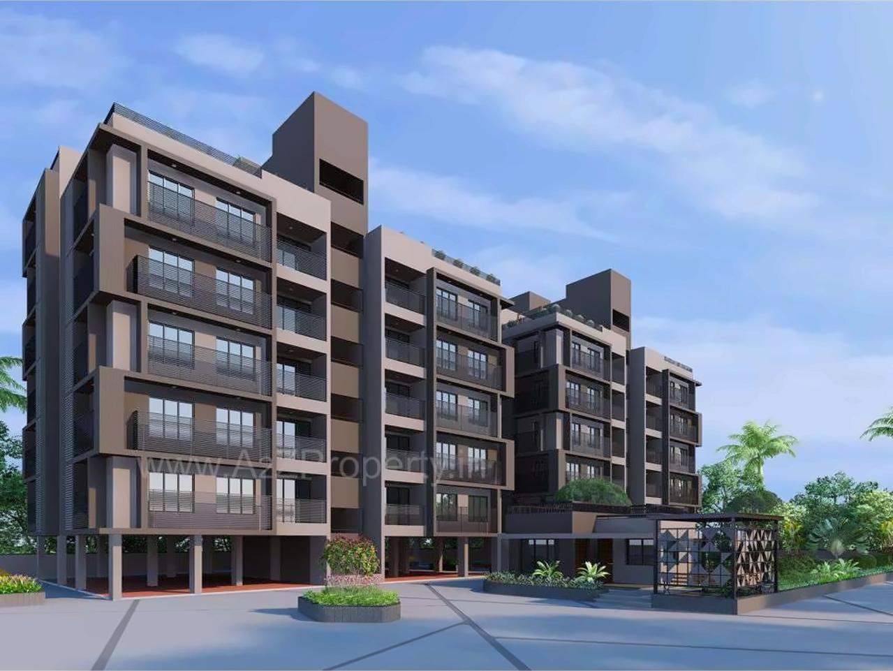 3D Elevation of real estate project Sahaj Prime located at Gota, Ahmedabad, Gujarat