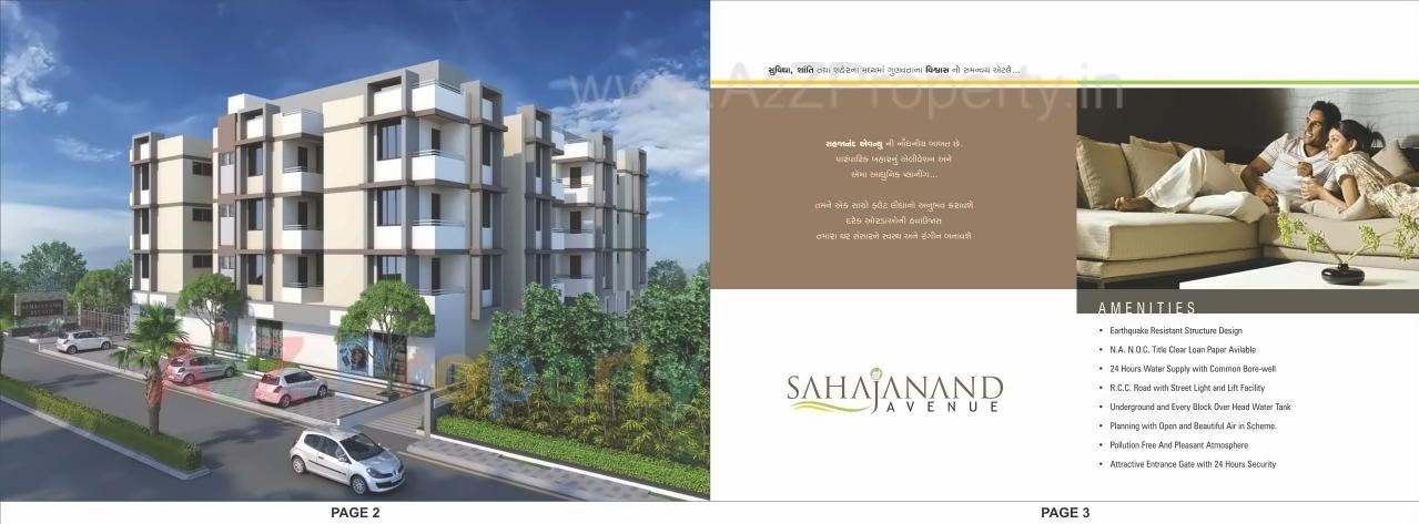 3D Elevation of real estate project Sahajanand Avenue located at Singrva, Ahmedabad, Gujarat