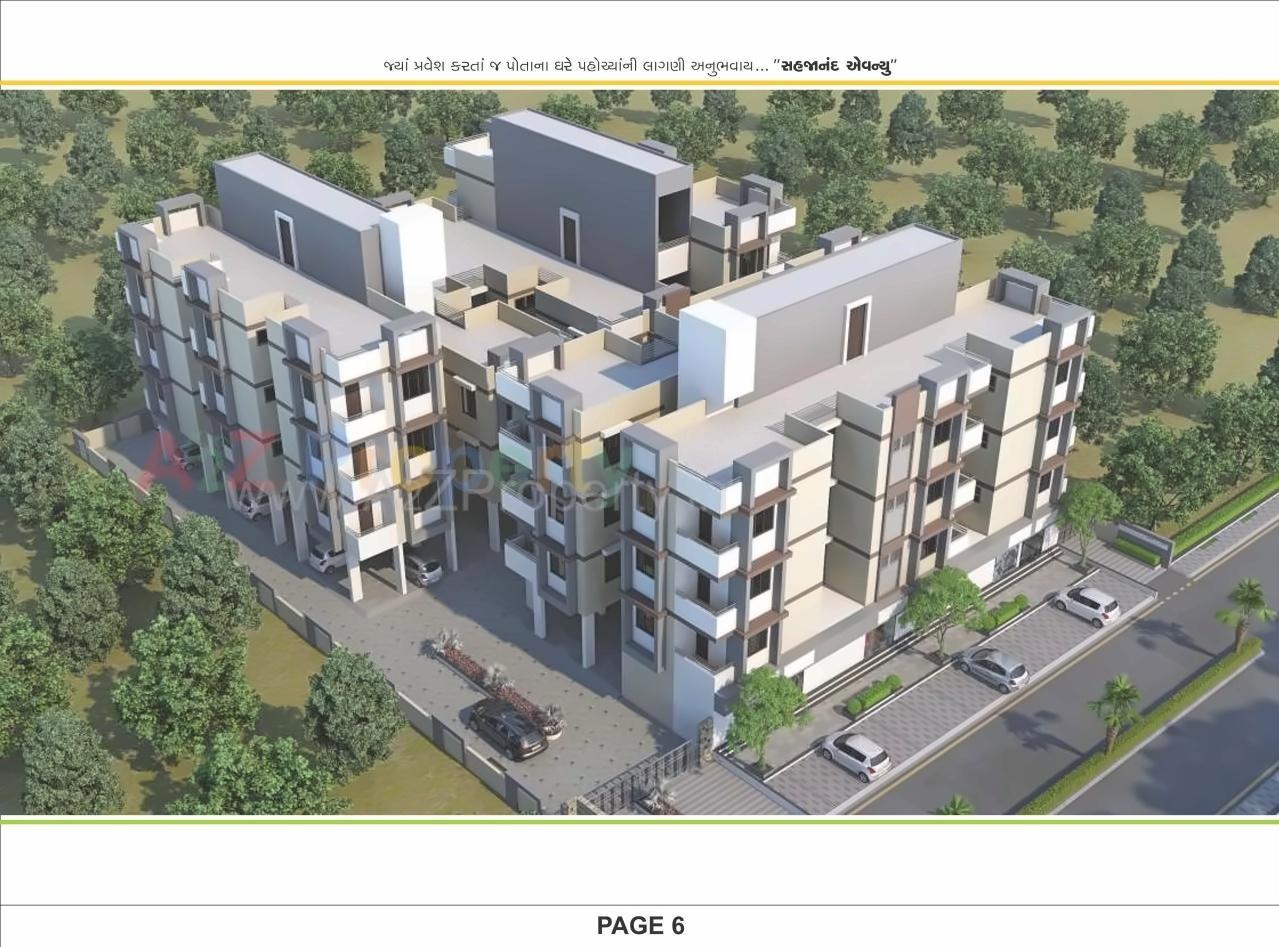 3D Elevation of real estate project Sahajanand Avenue located at Singrva, Ahmedabad, Gujarat