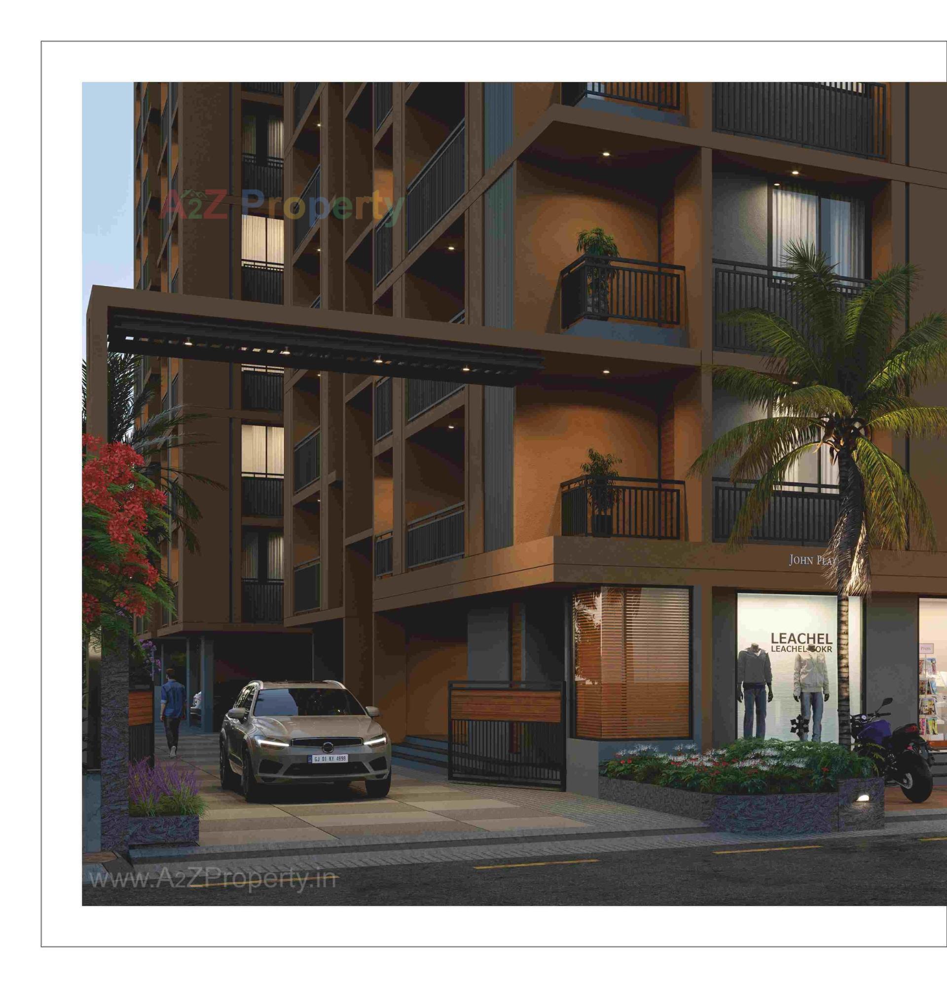 3D Elevation of real estate project Sahajanand Harmony located at Vatva, Ahmedabad, Gujarat