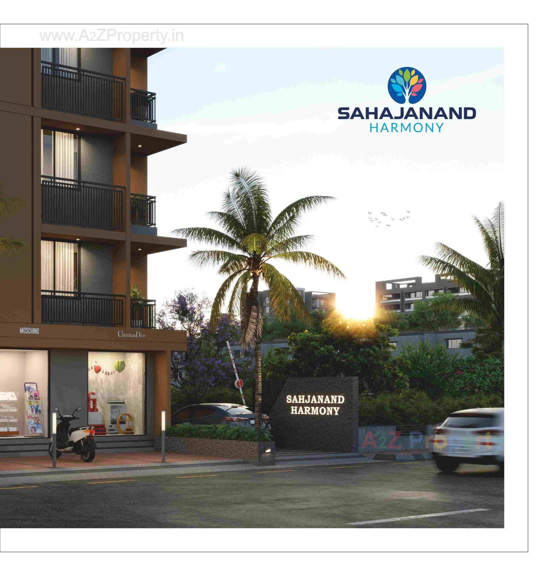 3D Elevation of real estate project Sahajanand Harmony located at Vatva, Ahmedabad, Gujarat