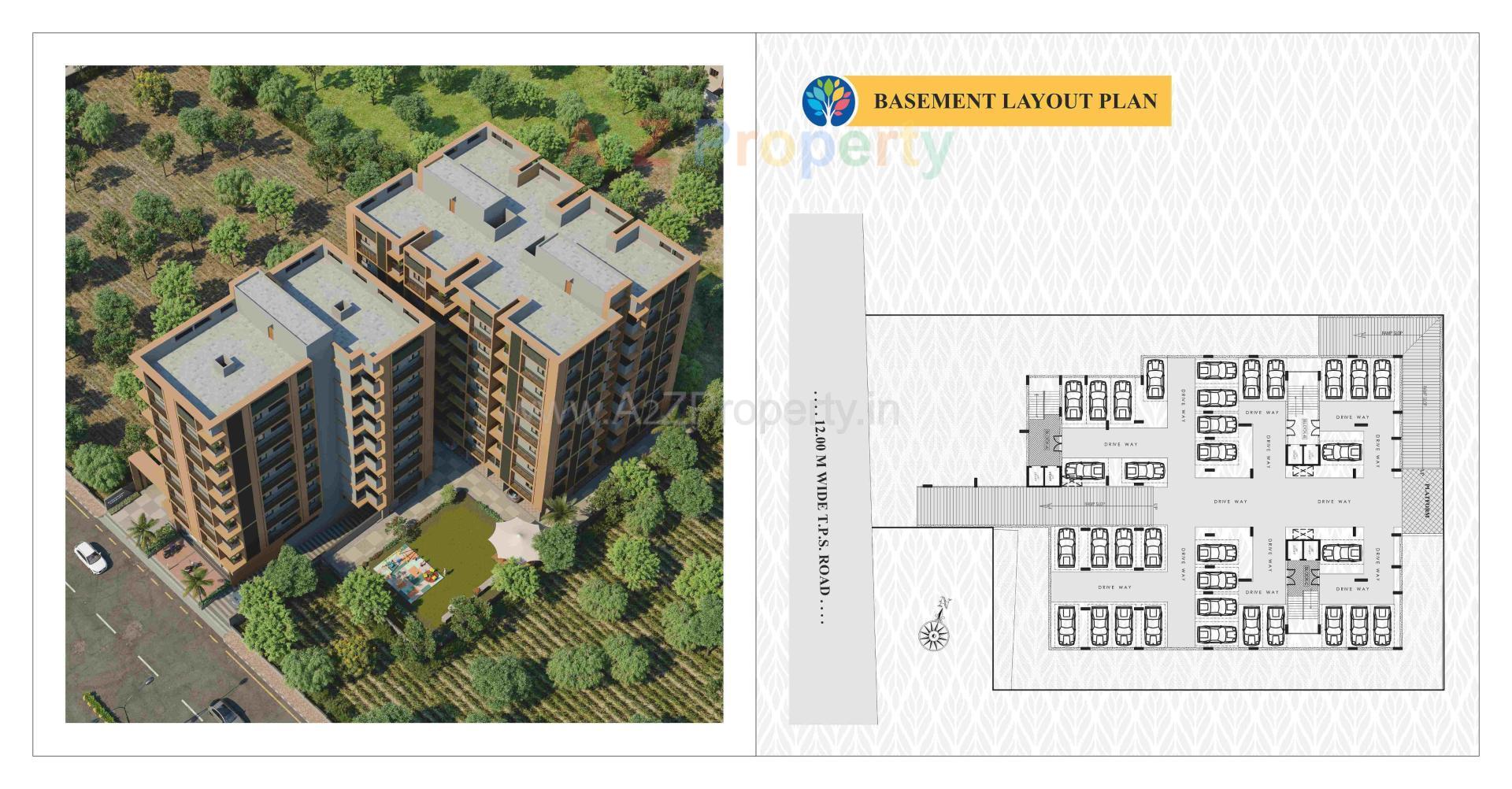 Layout of real estate project Sahajanand Harmony located at Vatva, Ahmedabad, Gujarat