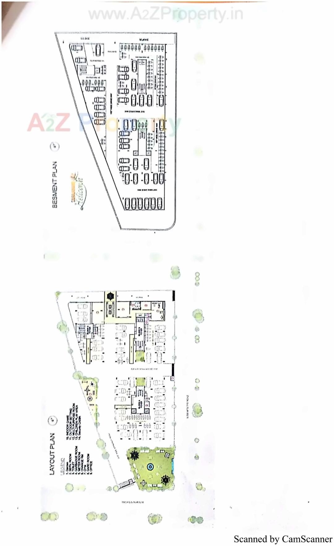 Layout of real estate project Sahajanand Heliconiya located at Chandkheda, Ahmedabad, Gujarat