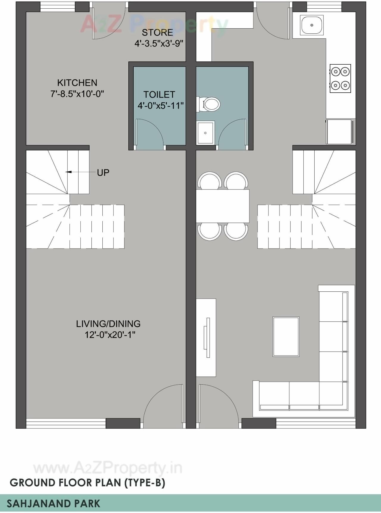 Layout of real estate project Sahajanand Park located at Bavla, Ahmedabad, Gujarat