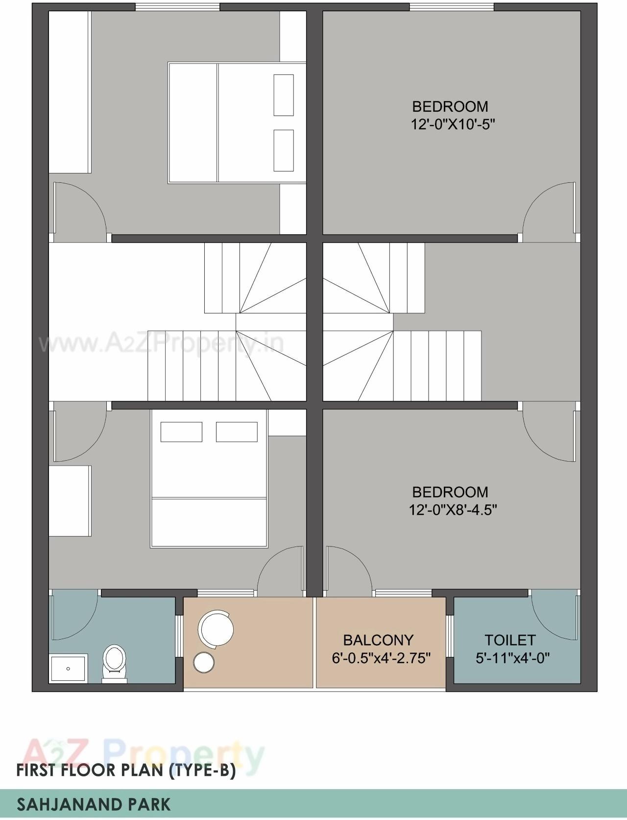 Layout of real estate project Sahajanand Park located at Bavla, Ahmedabad, Gujarat