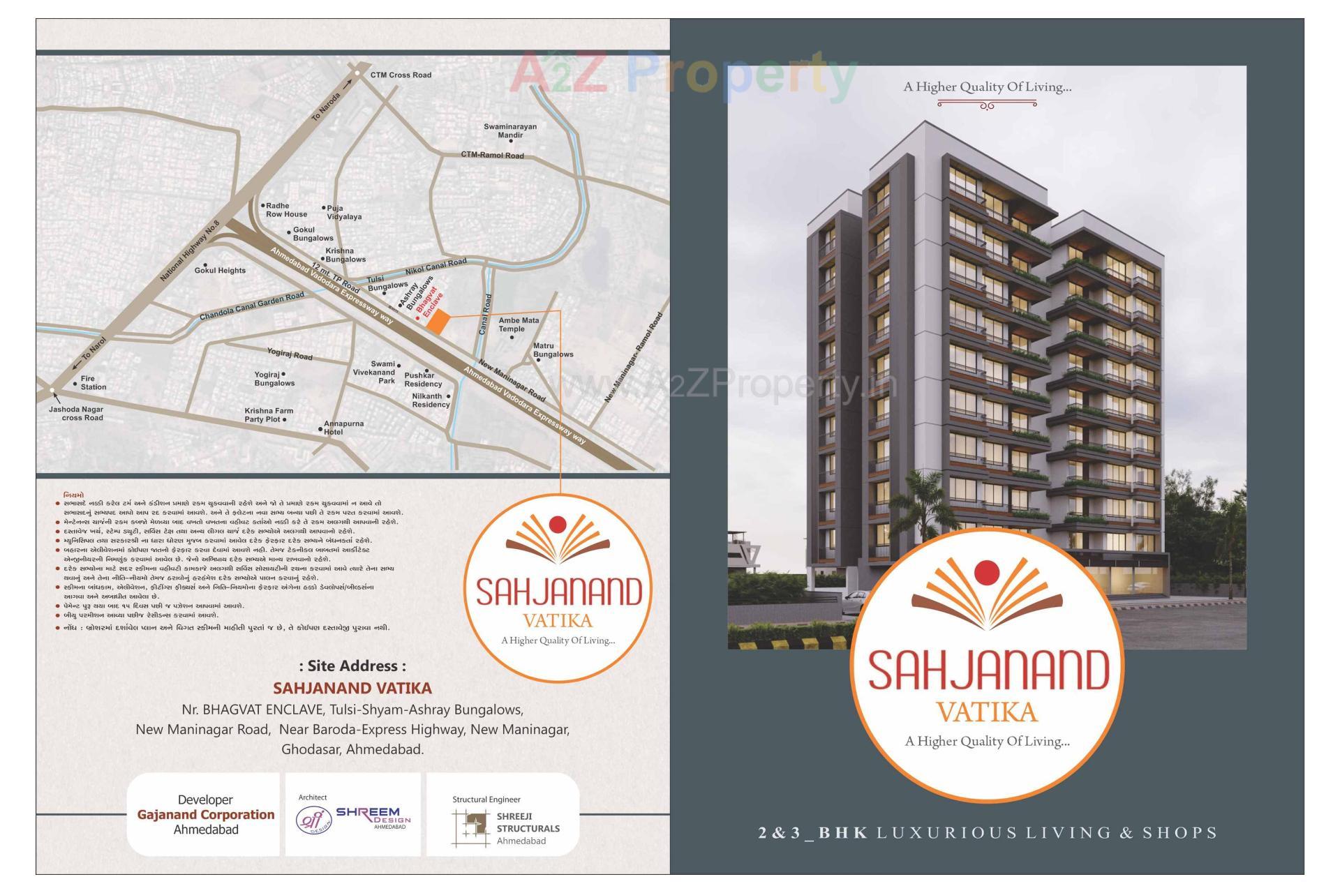  of real estate project Sahajanand Vatika located at Khokhara, Ahmedabad, Gujarat