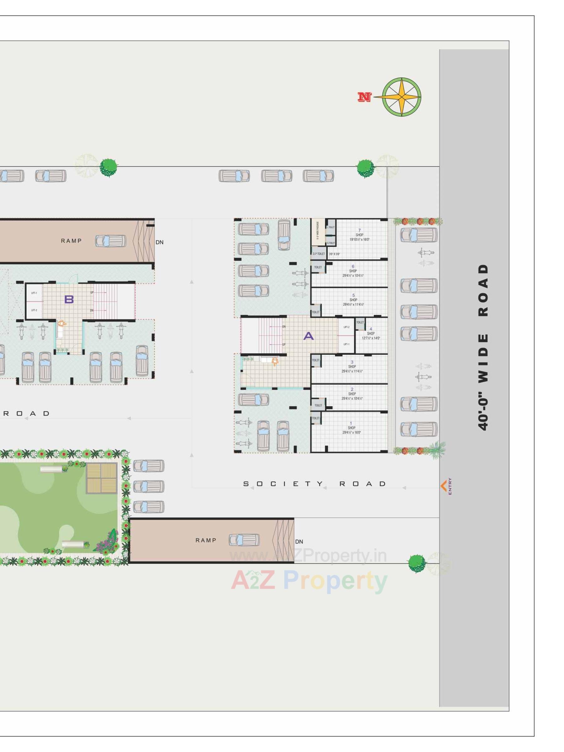 Layout of real estate project Sahajanand Vatika located at Khokhara, Ahmedabad, Gujarat