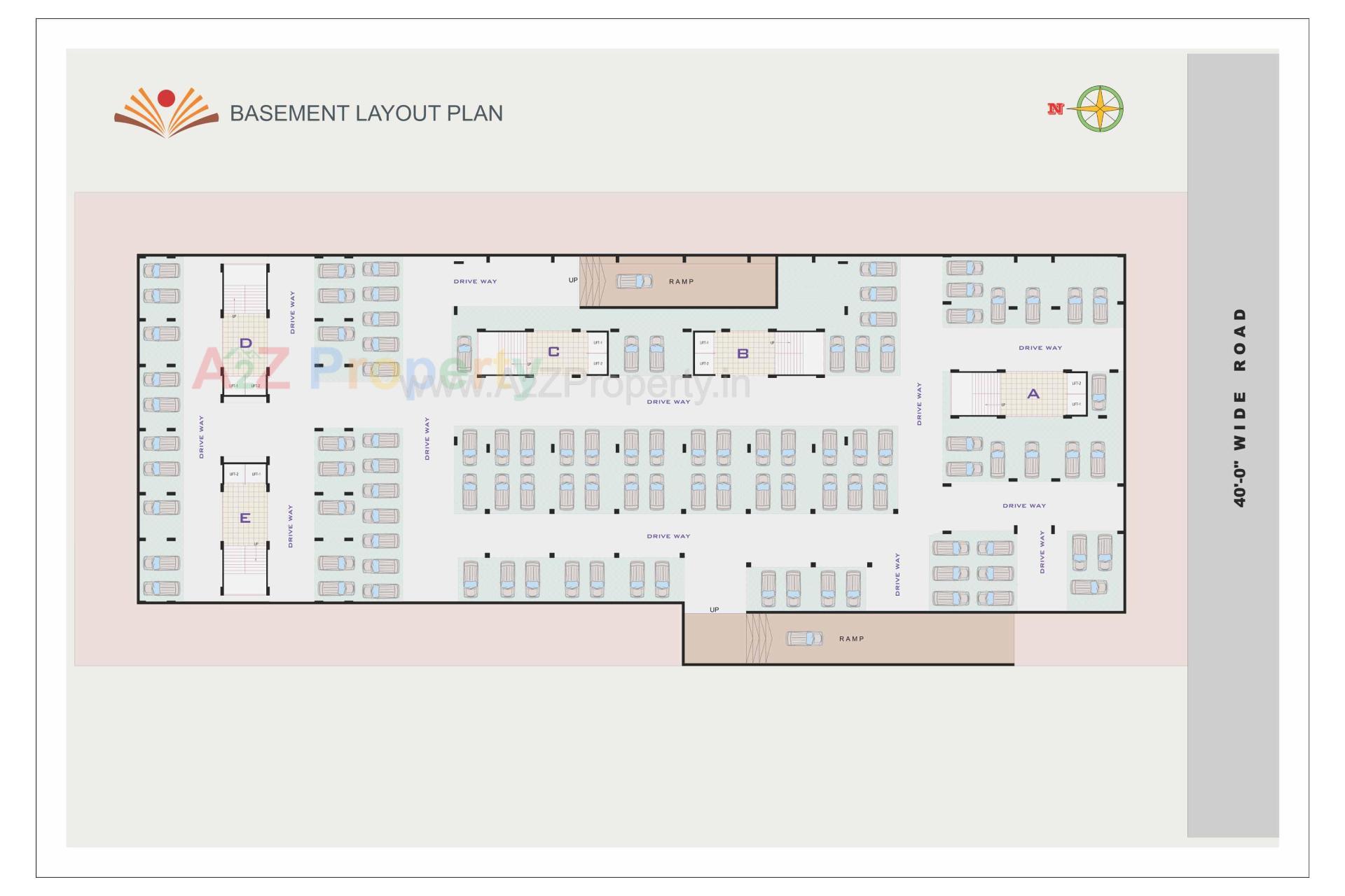 Layout of real estate project Sahajanand Vatika located at Khokhara, Ahmedabad, Gujarat