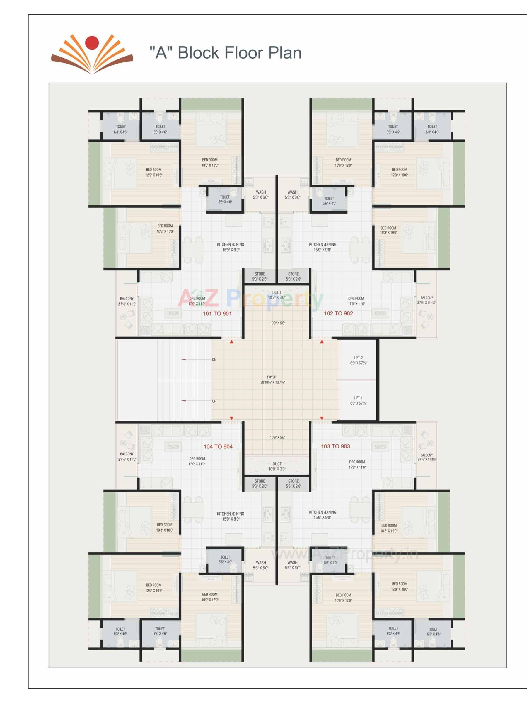 Layout of real estate project Sahajanand Vatika located at Khokhara, Ahmedabad, Gujarat