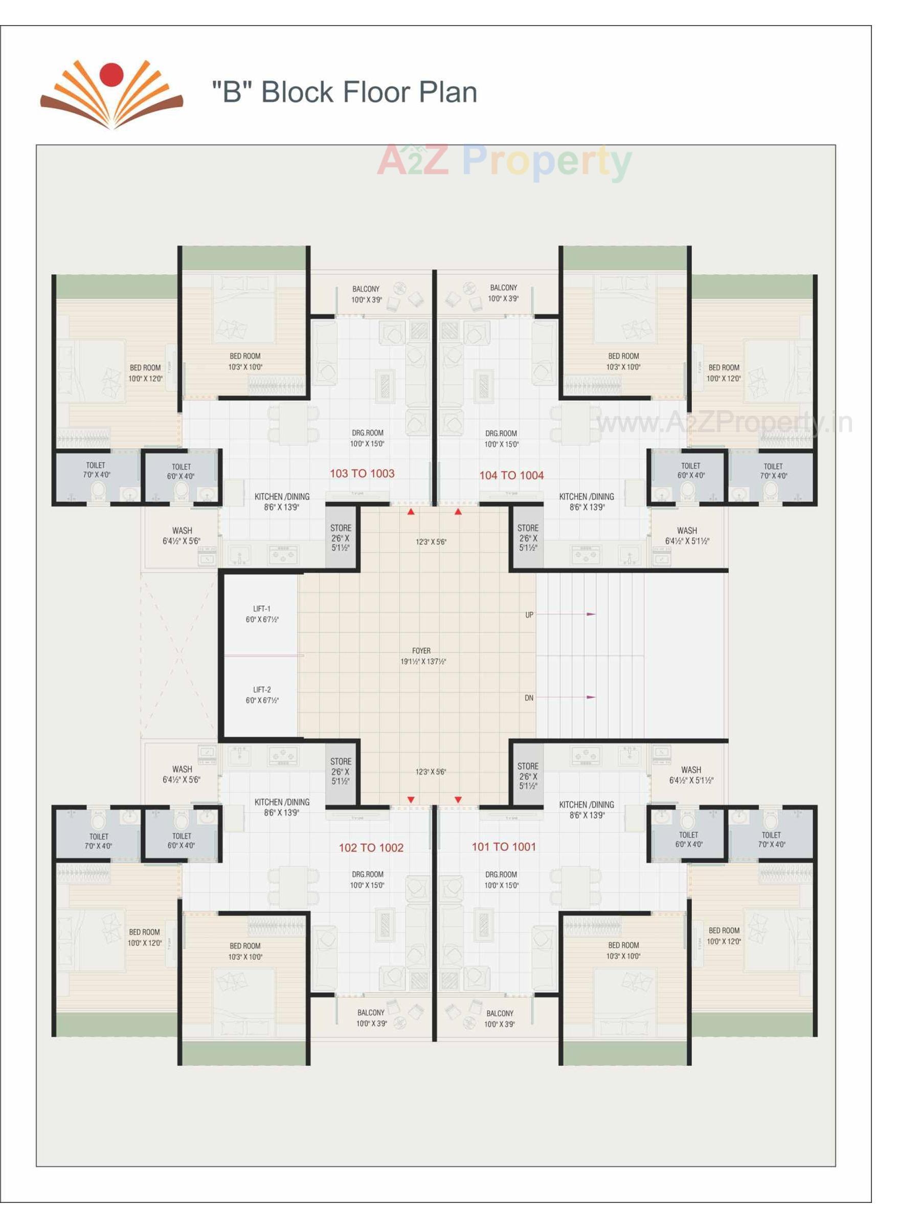 Layout of real estate project Sahajanand Vatika located at Khokhara, Ahmedabad, Gujarat