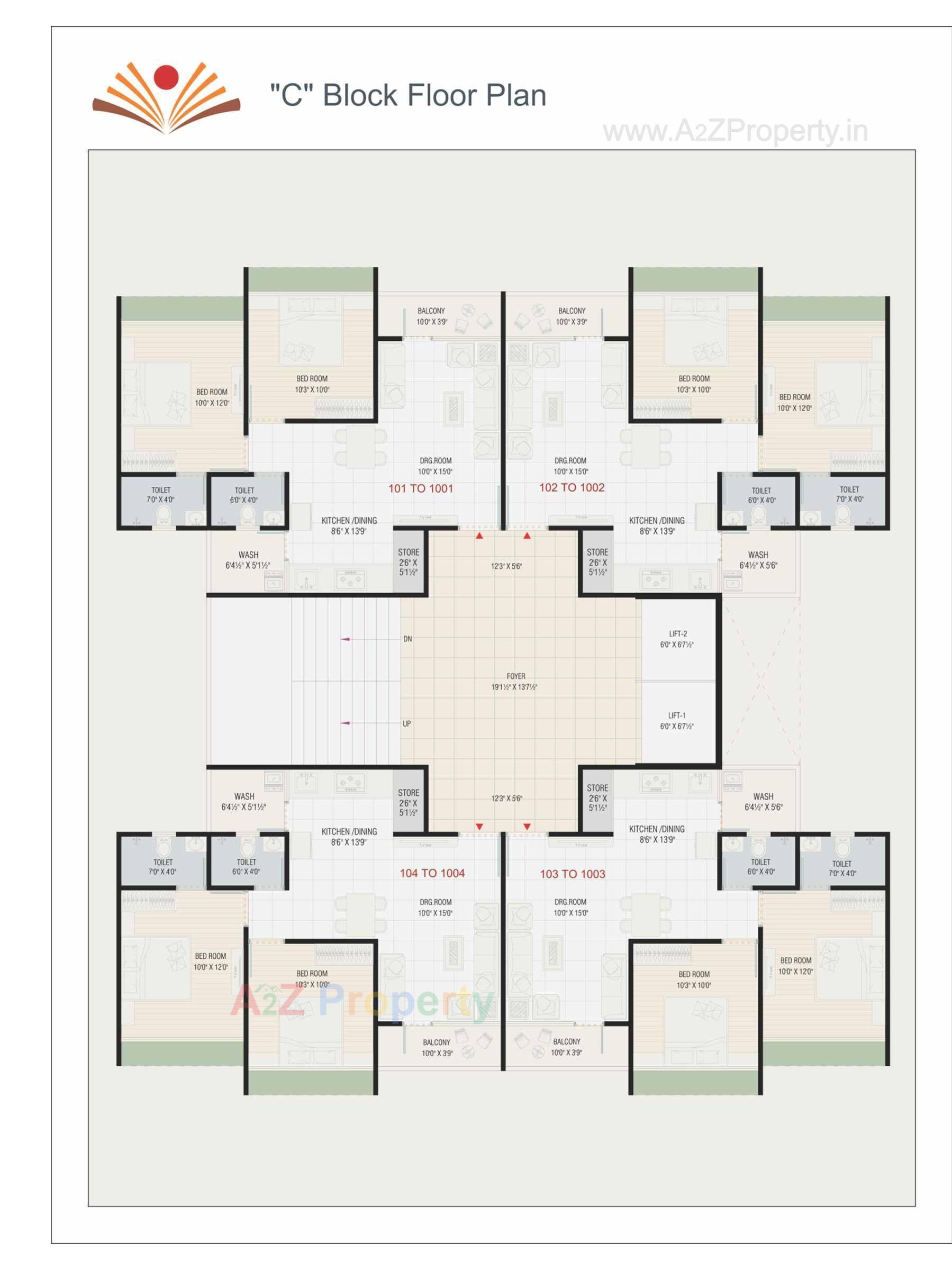 Layout of real estate project Sahajanand Vatika located at Khokhara, Ahmedabad, Gujarat