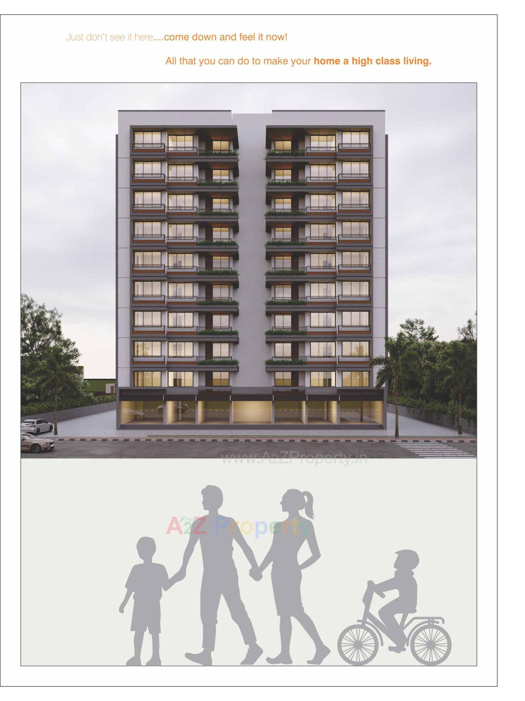 3D Elevation of real estate project Sahajanand Vatika located at Khokhara, Ahmedabad, Gujarat