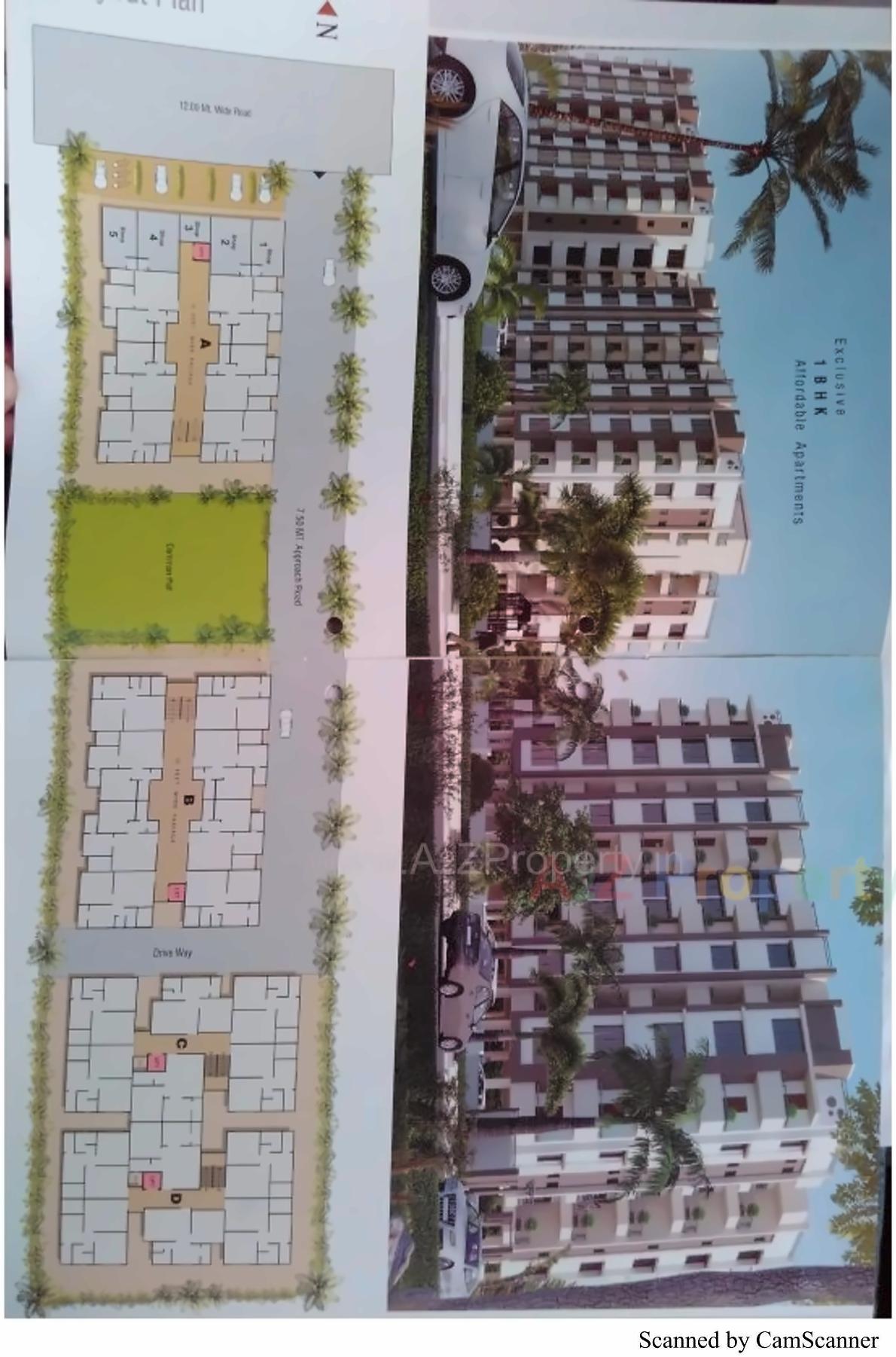 Layout of real estate project Saharsh Residency C   D Block located at Naroda, Ahmedabad, Gujarat