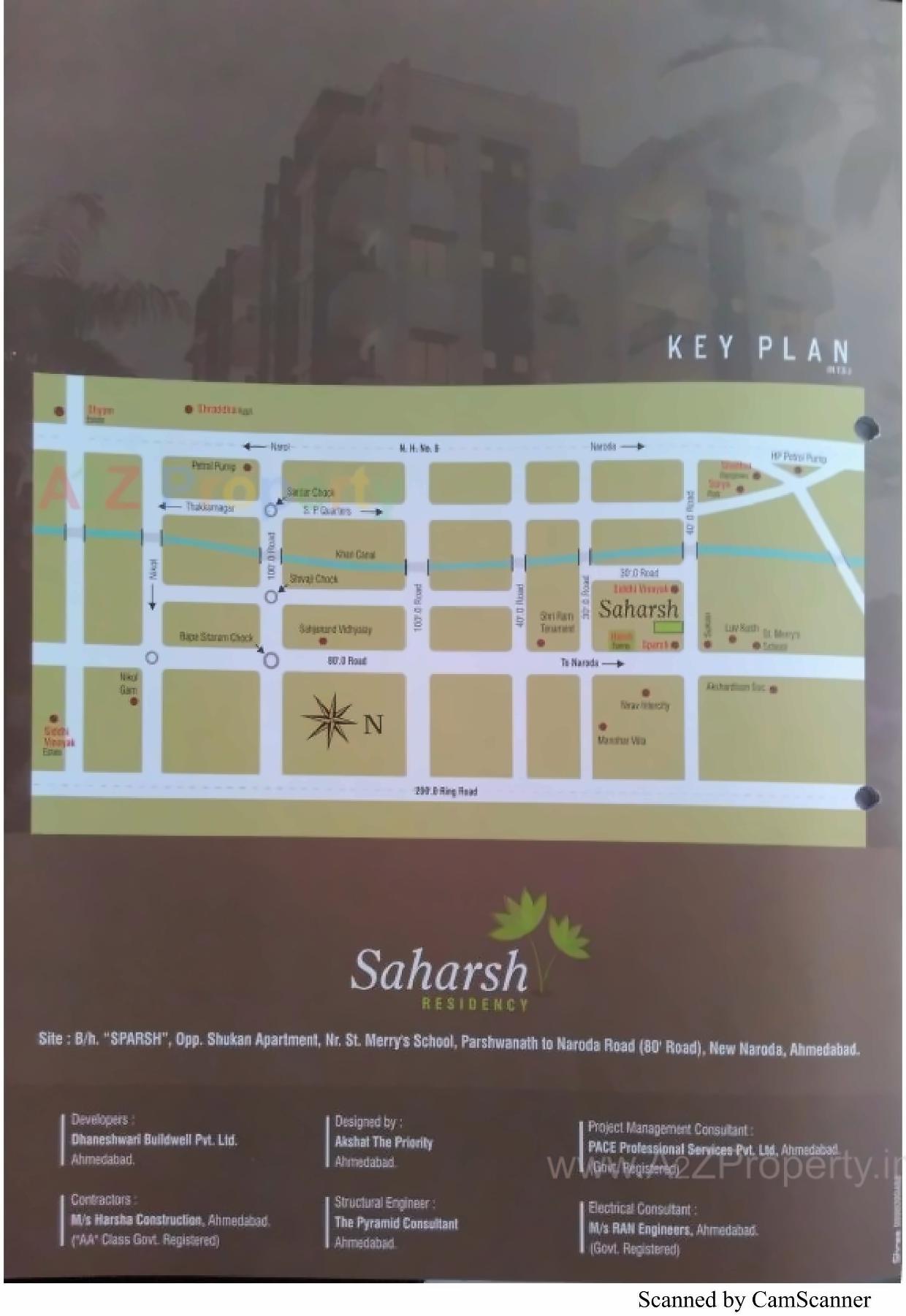  of real estate project Saharsh Residency C   D Block located at Naroda, Ahmedabad, Gujarat