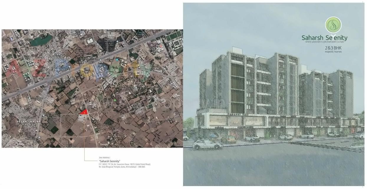  of real estate project Saharsh Serenity located at Gota, Ahmedabad, Gujarat