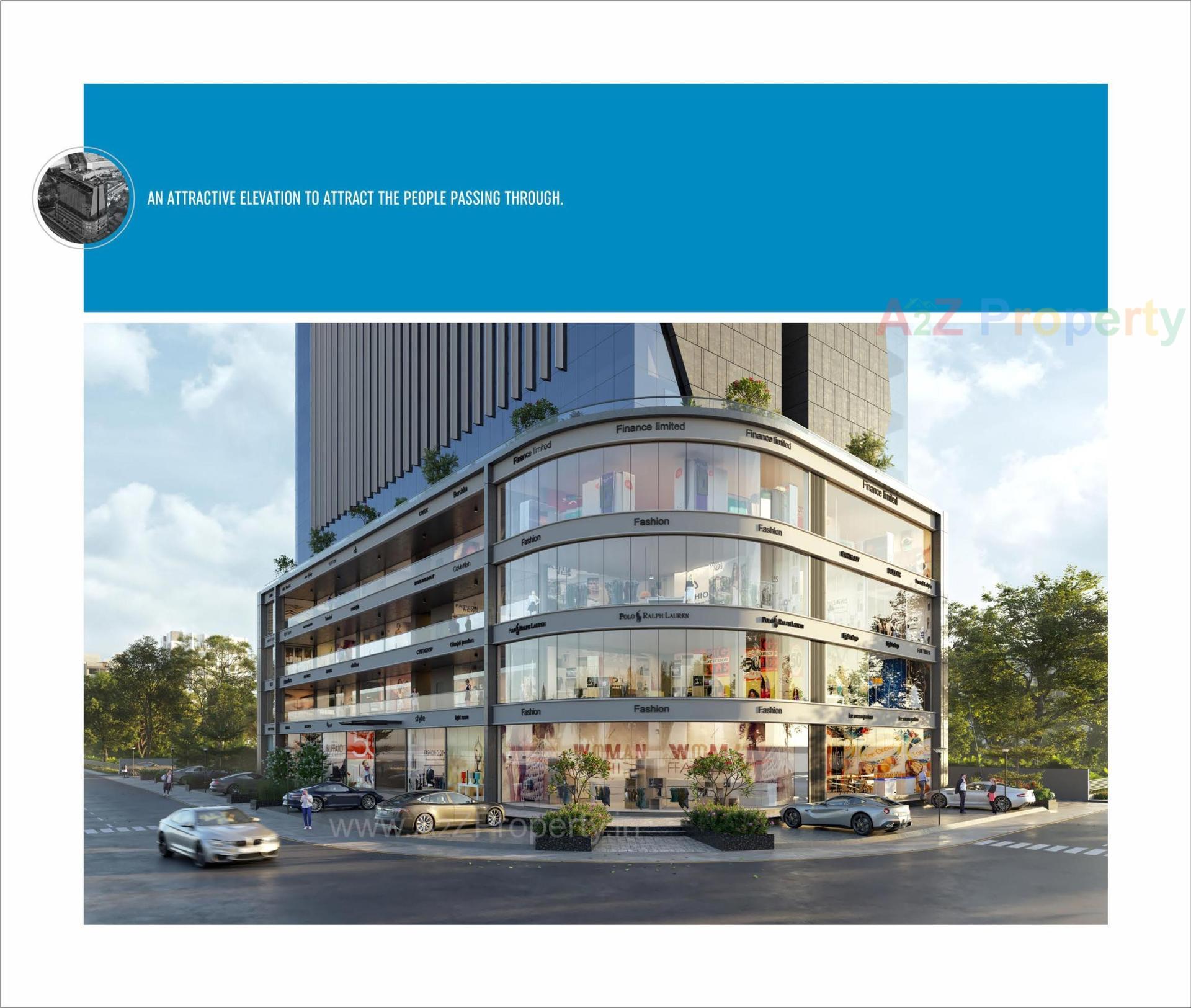 3D Elevation of real estate project Sahdev Capitol located at Ahmedabad, Ahmedabad, Gujarat