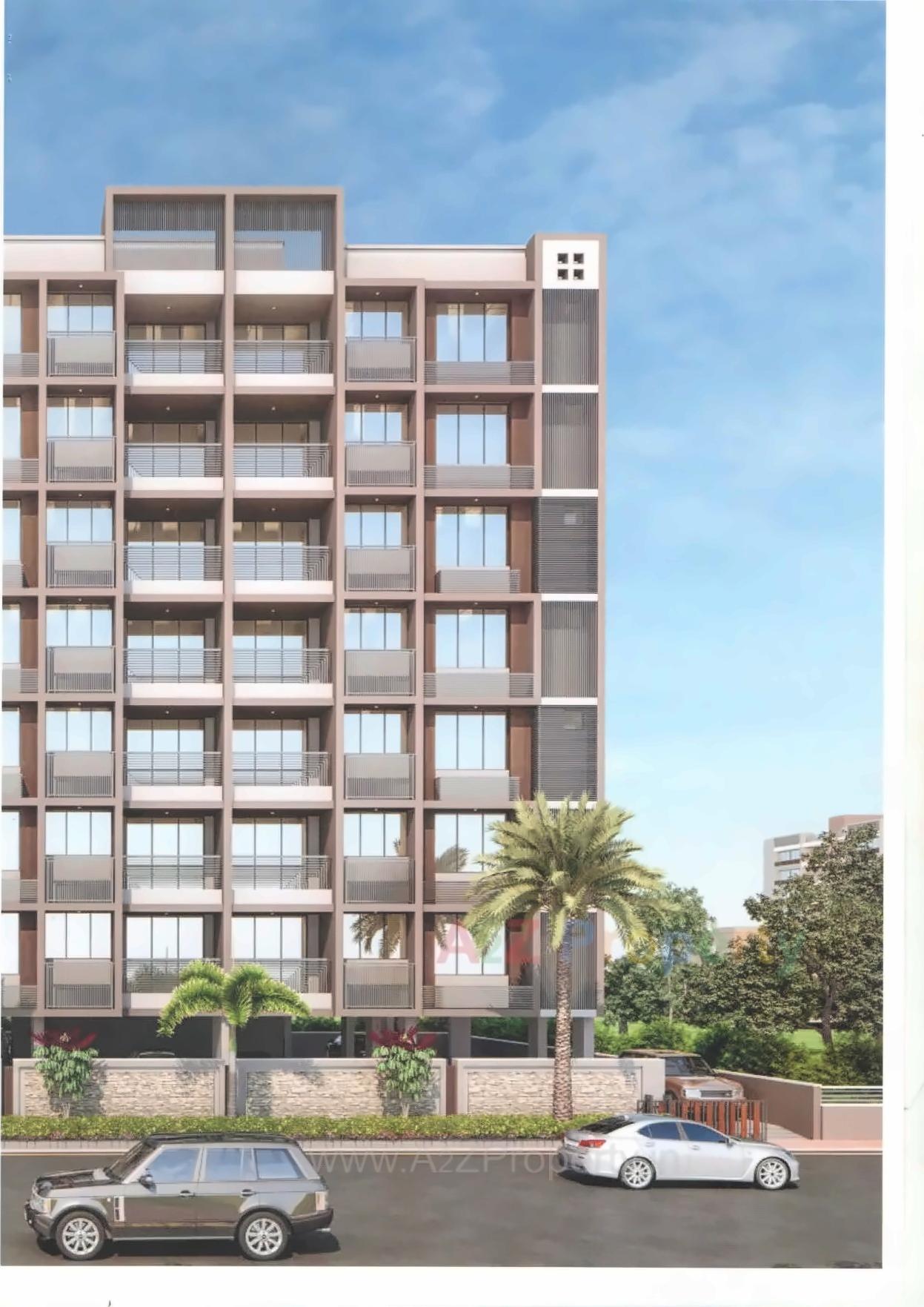 3D Elevation of real estate project Saheli Sannidhya located at Paldi, Ahmedabad, Gujarat