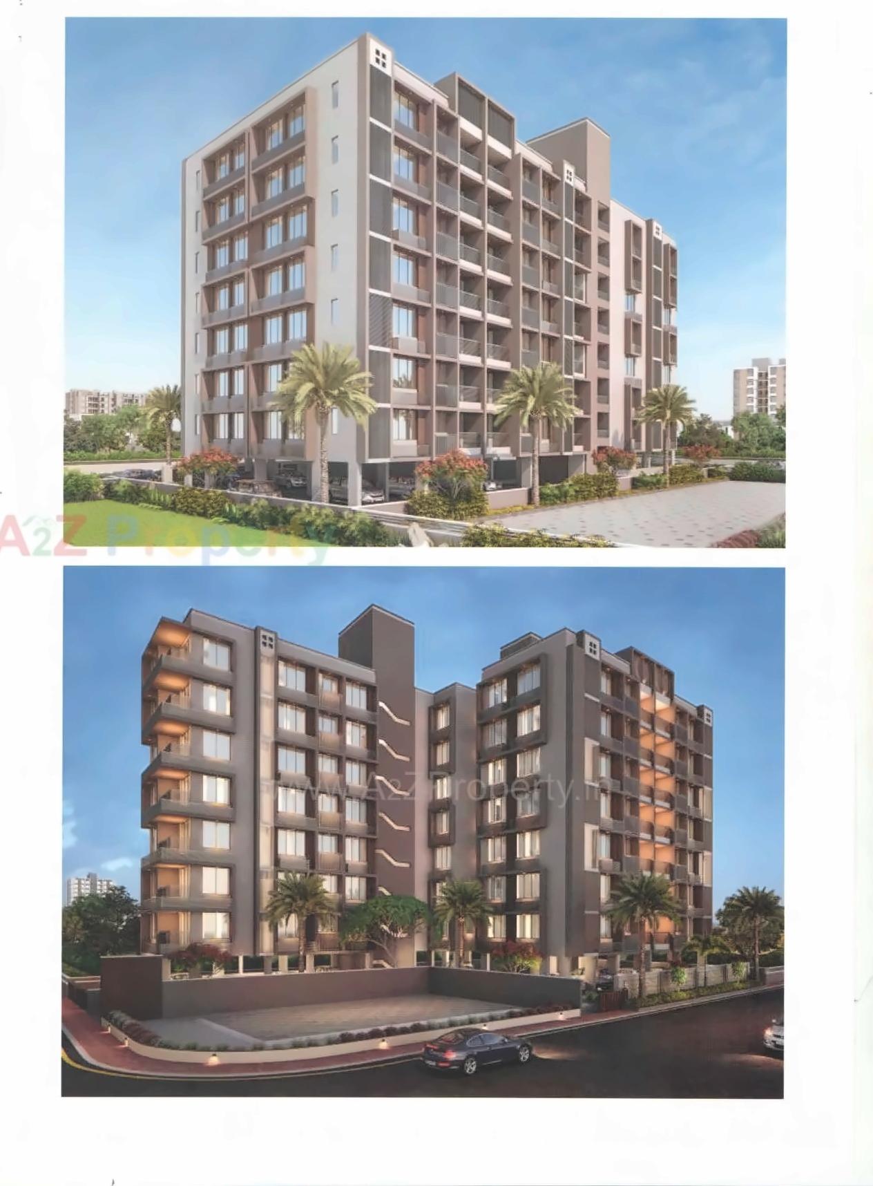 3D Elevation of real estate project Saheli Sannidhya located at Paldi, Ahmedabad, Gujarat