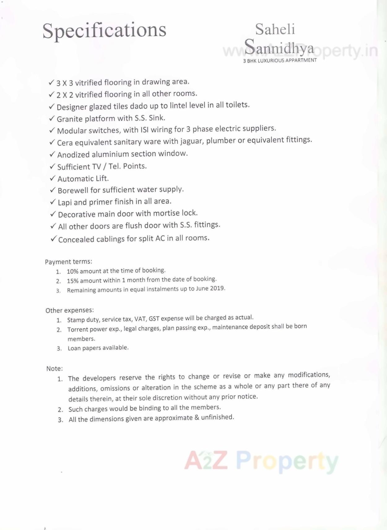  of real estate project Saheli Sannidhya located at Paldi, Ahmedabad, Gujarat