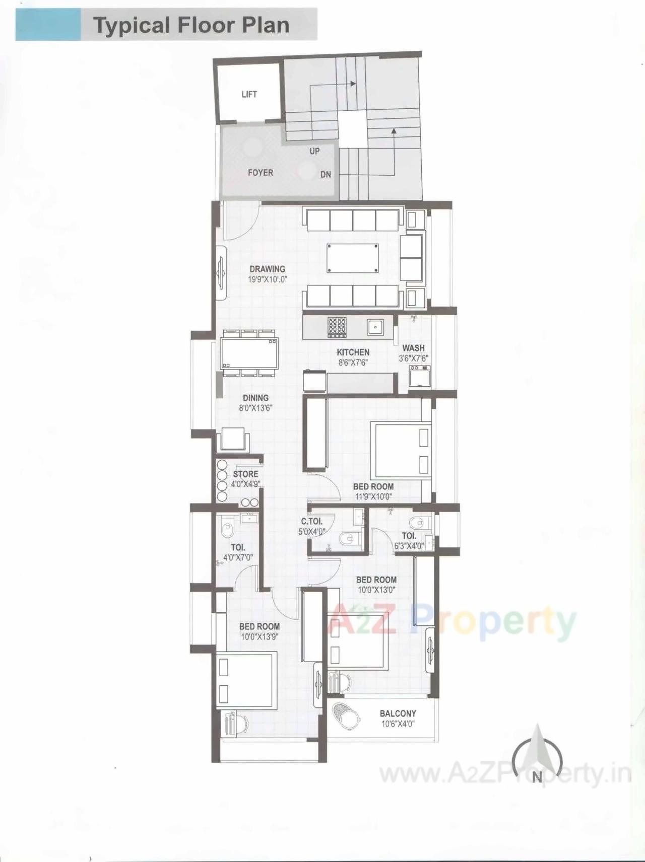 Layout of real estate project Saheli Sannidhya located at Paldi, Ahmedabad, Gujarat