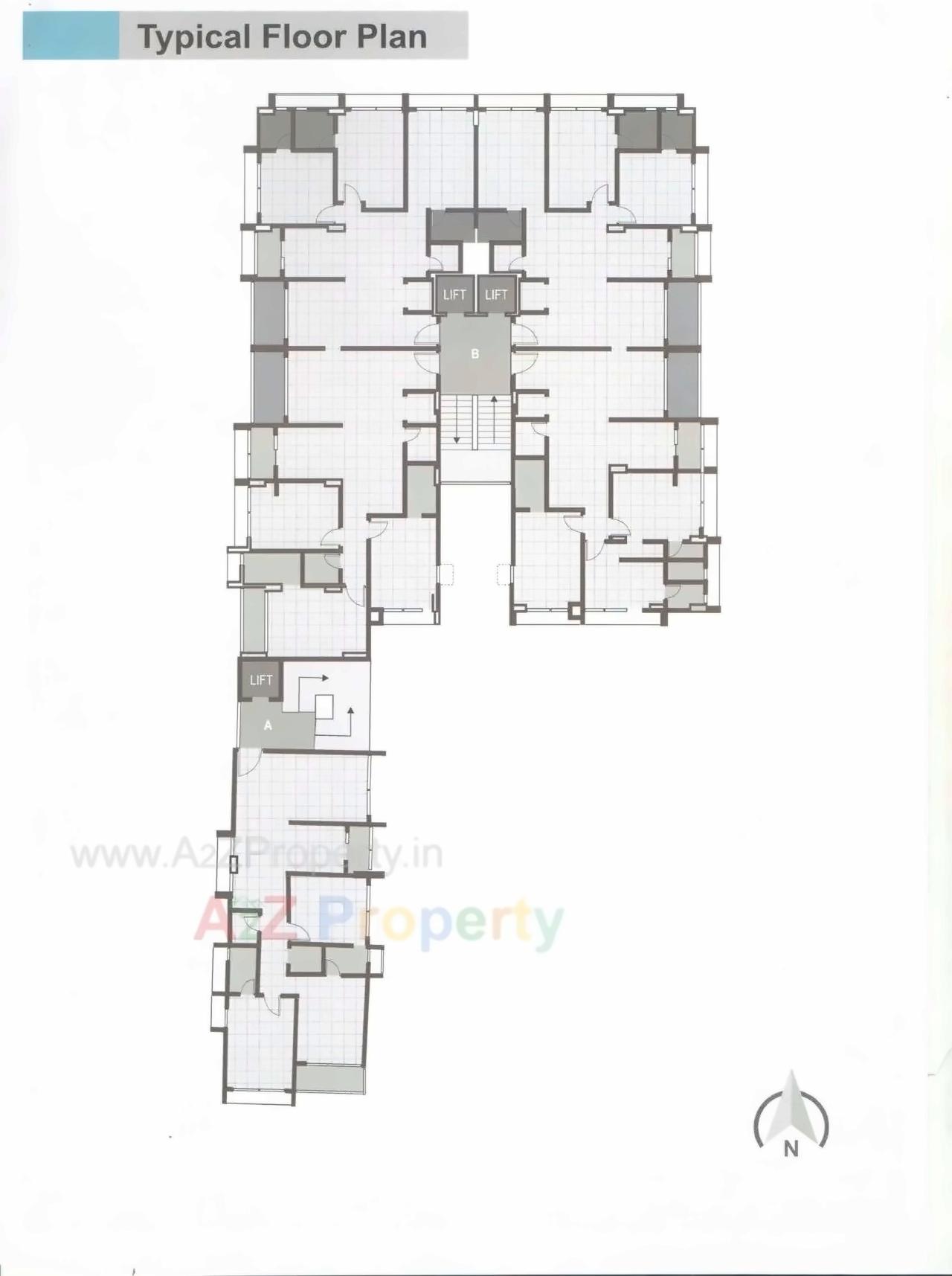 Layout of real estate project Saheli Sannidhya located at Paldi, Ahmedabad, Gujarat