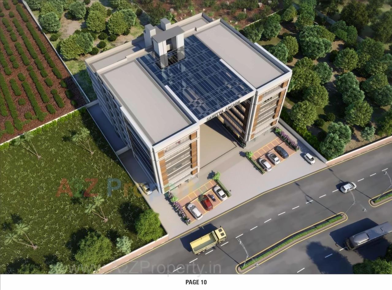 3D Elevation of real estate project Sahitya Arcade located at Naroda, Ahmedabad, Gujarat