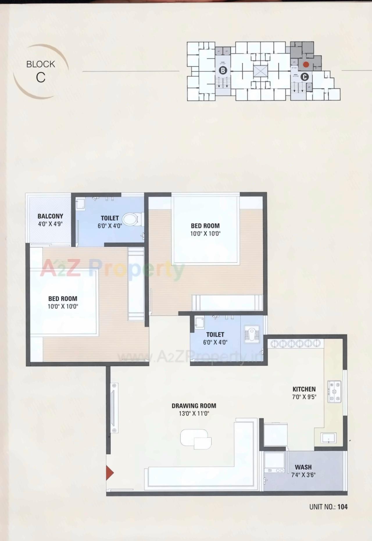 Layout of real estate project Sahitya Hills Icon located at Naroda, Ahmedabad, Gujarat