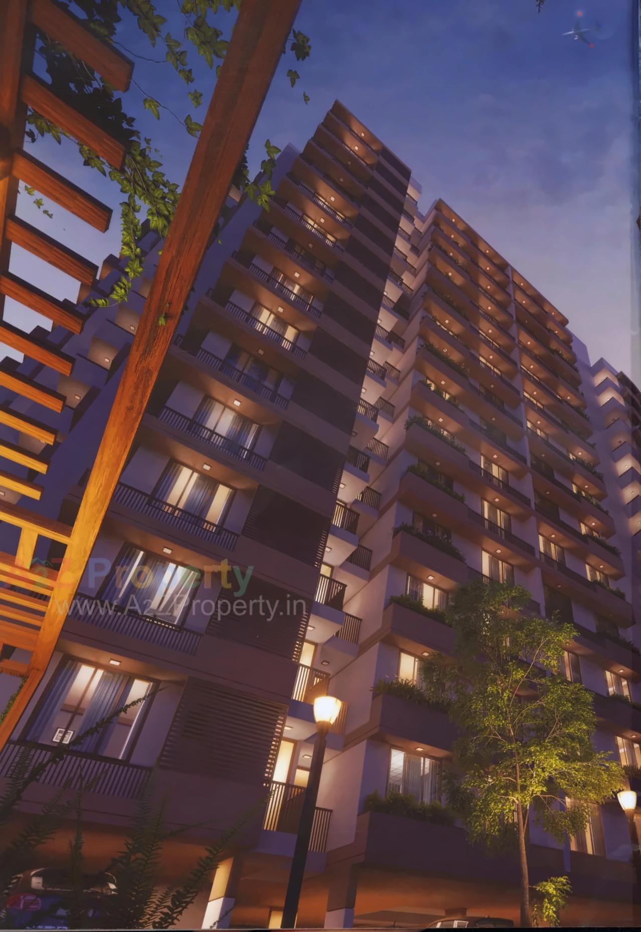 3D Elevation of real estate project Sahitya Hills Icon located at Naroda, Ahmedabad, Gujarat