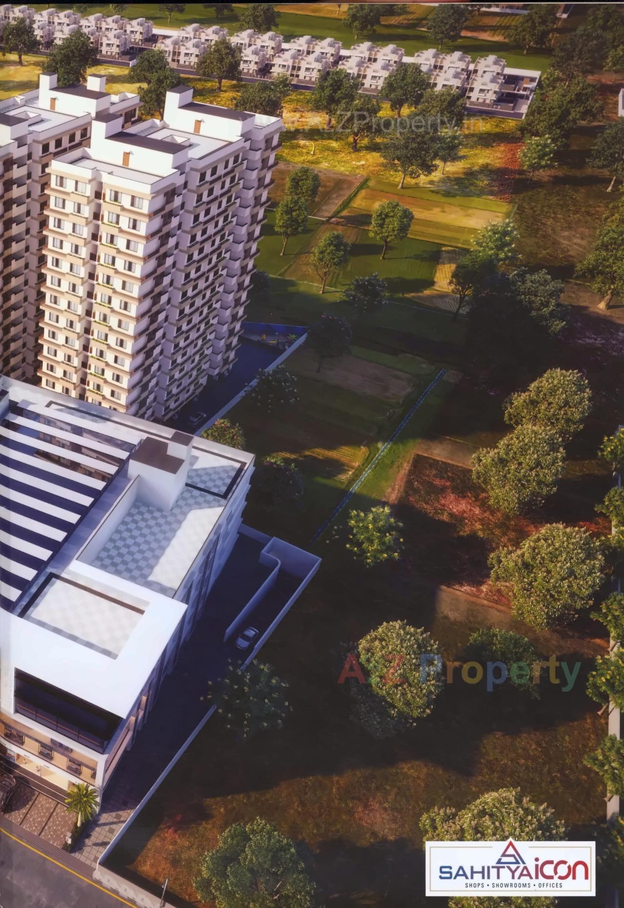 3D Elevation of real estate project Sahitya Hills Icon located at Naroda, Ahmedabad, Gujarat