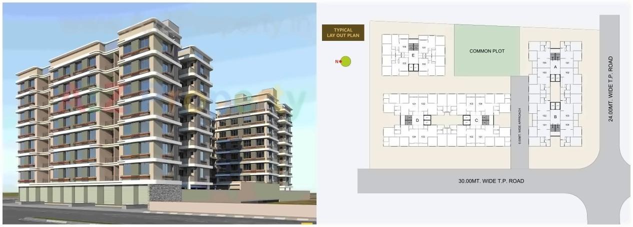 Layout of real estate project Sahitya Hills located at Singarwa, Ahmedabad, Gujarat