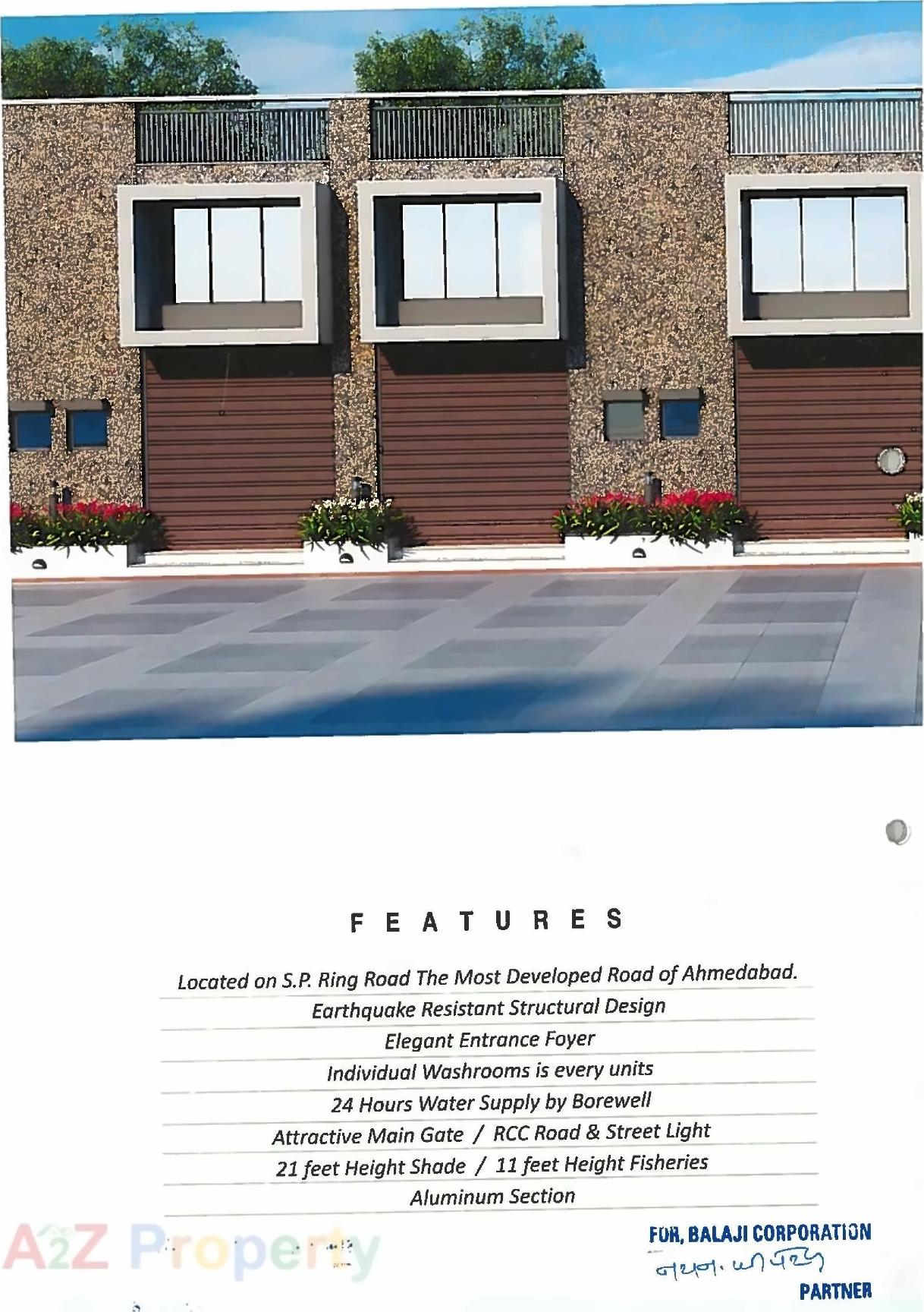 3D Elevation of real estate project Sahitya Industrial Park located at Nikol, Ahmedabad, Gujarat