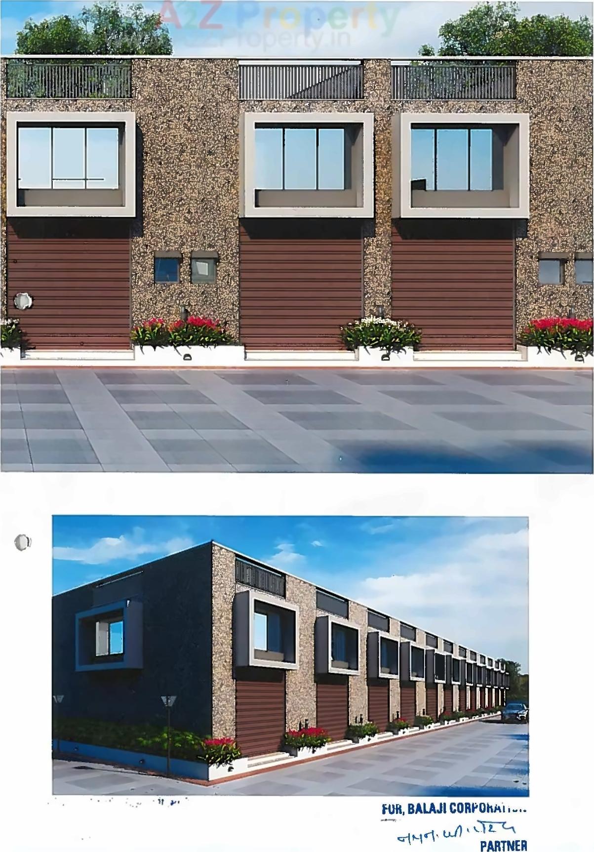 3D Elevation of real estate project Sahitya Industrial Park located at Nikol, Ahmedabad, Gujarat