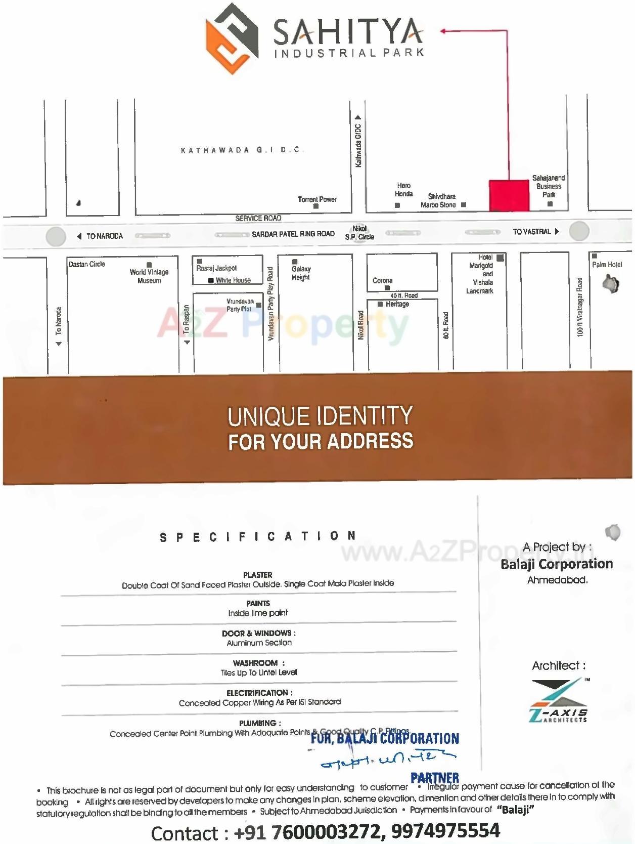  of real estate project Sahitya Industrial Park located at Nikol, Ahmedabad, Gujarat