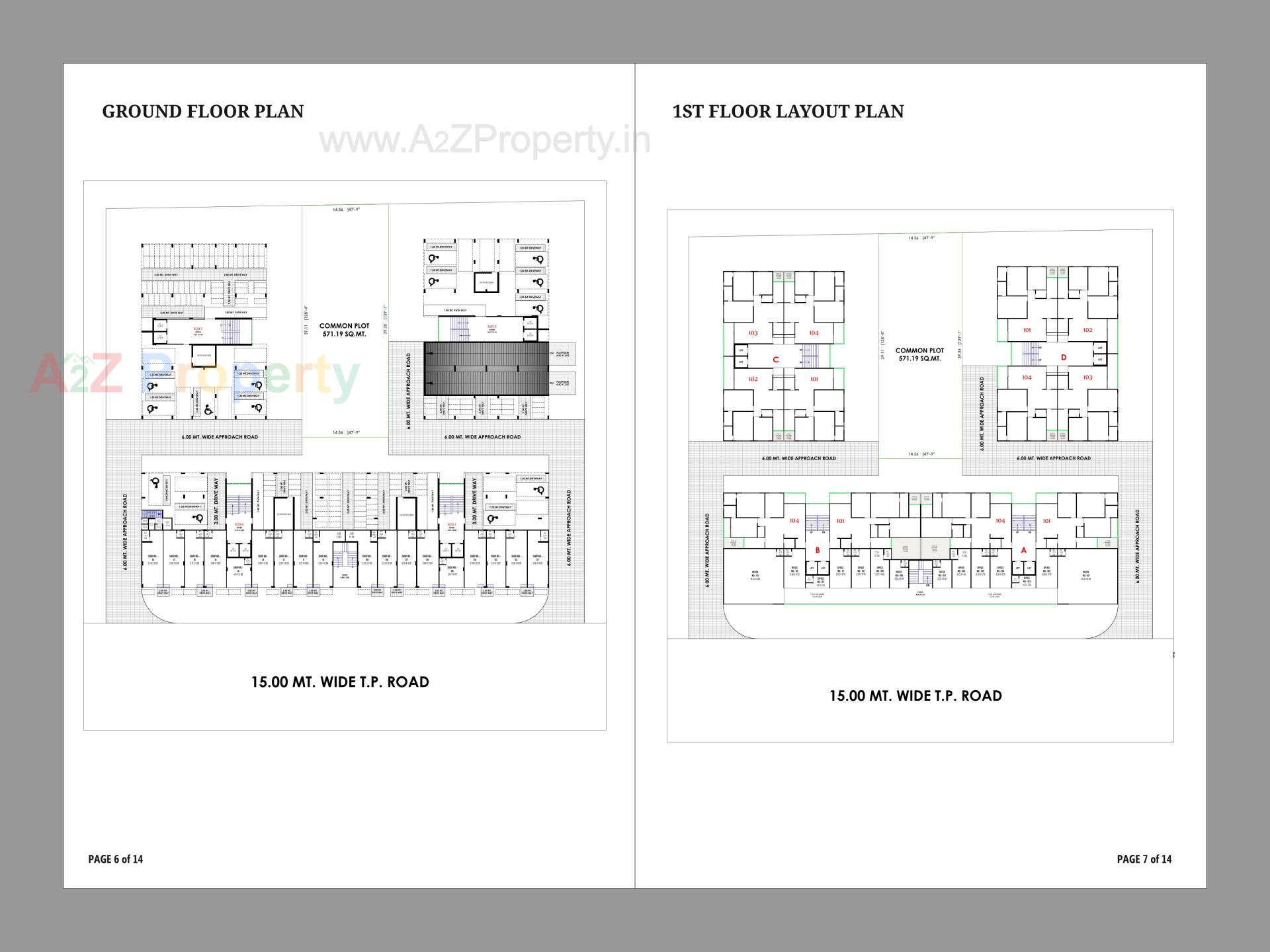 Layout of real estate project Sahitya Luxuria located at Nikol, Ahmedabad, Gujarat