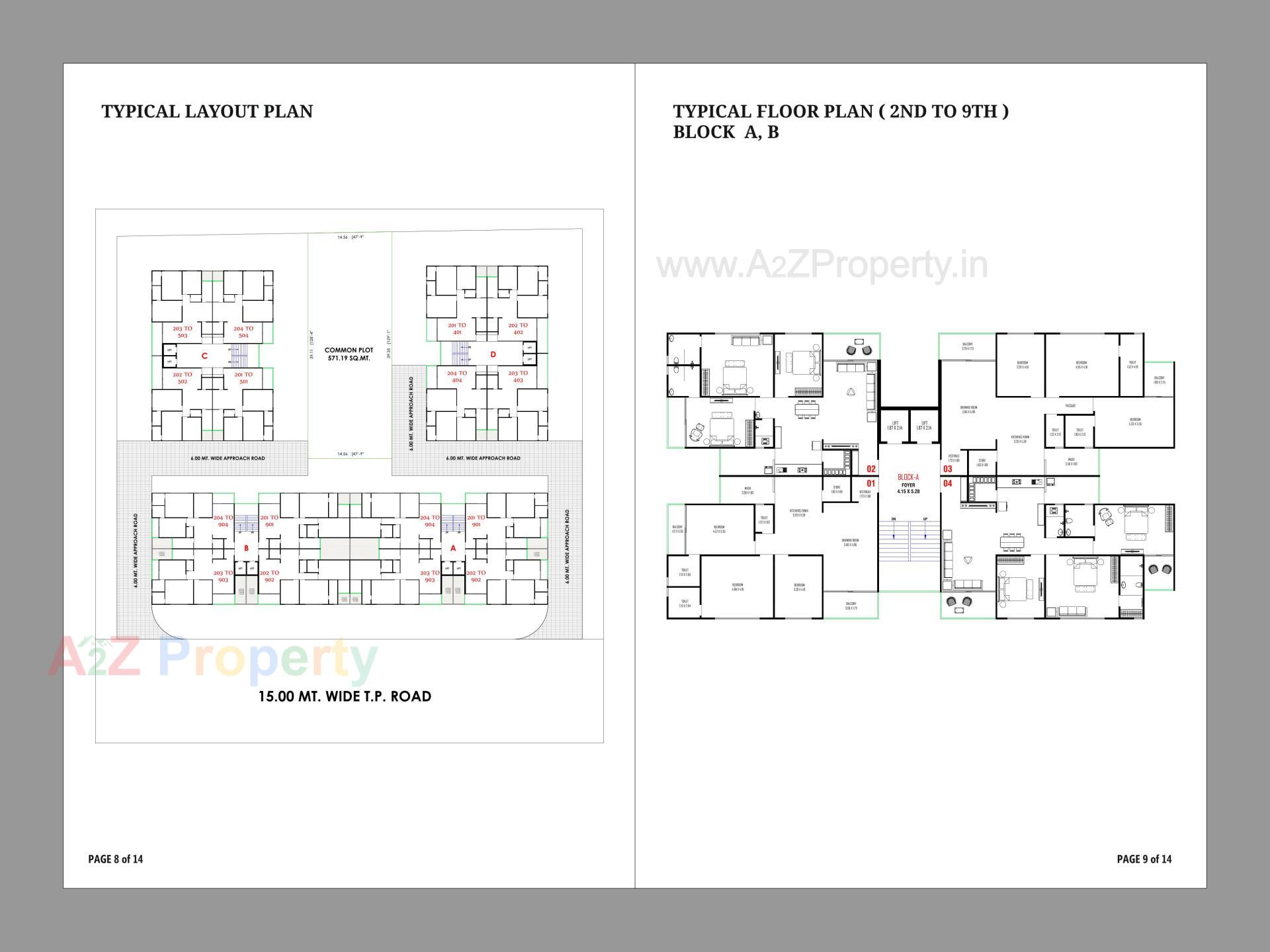 Layout of real estate project Sahitya Luxuria located at Nikol, Ahmedabad, Gujarat