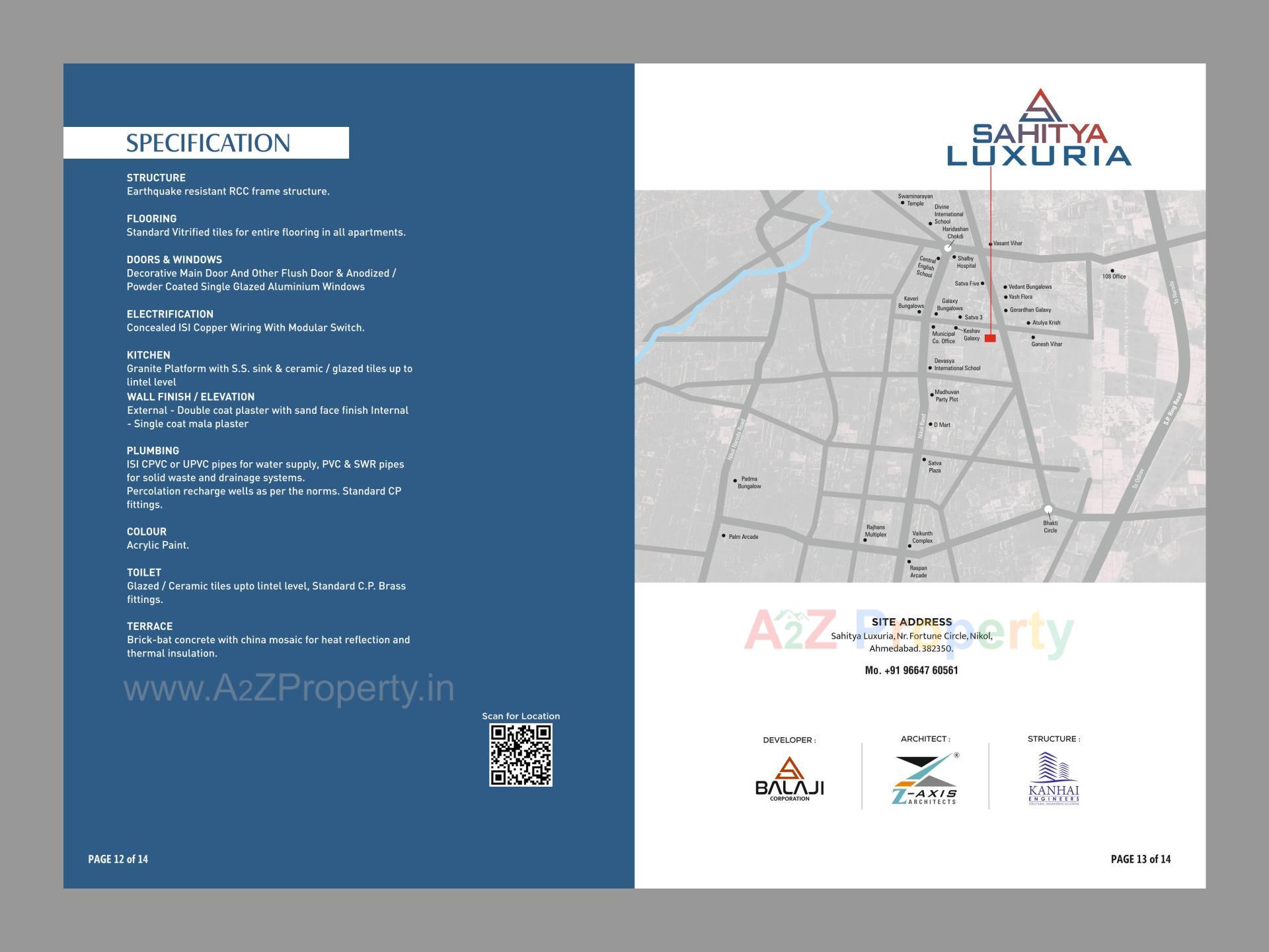  of real estate project Sahitya Luxuria located at Nikol, Ahmedabad, Gujarat