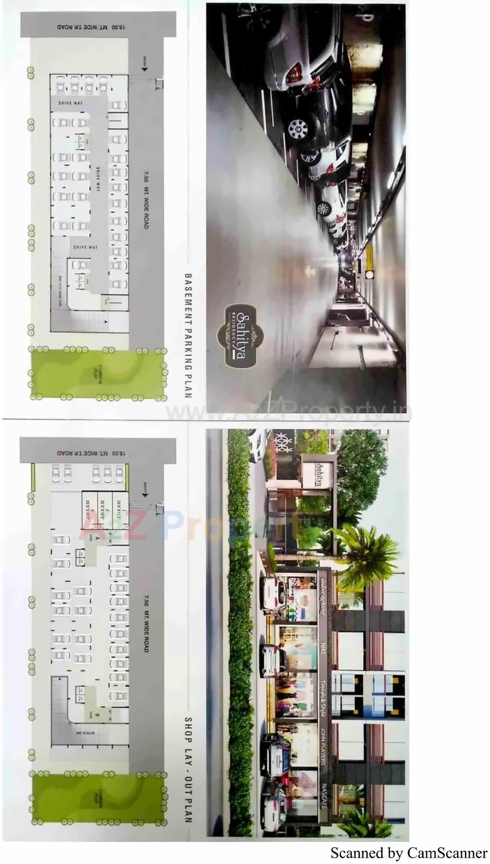 Layout of real estate project Sahitya Residency located at Vastral, Ahmedabad, Gujarat