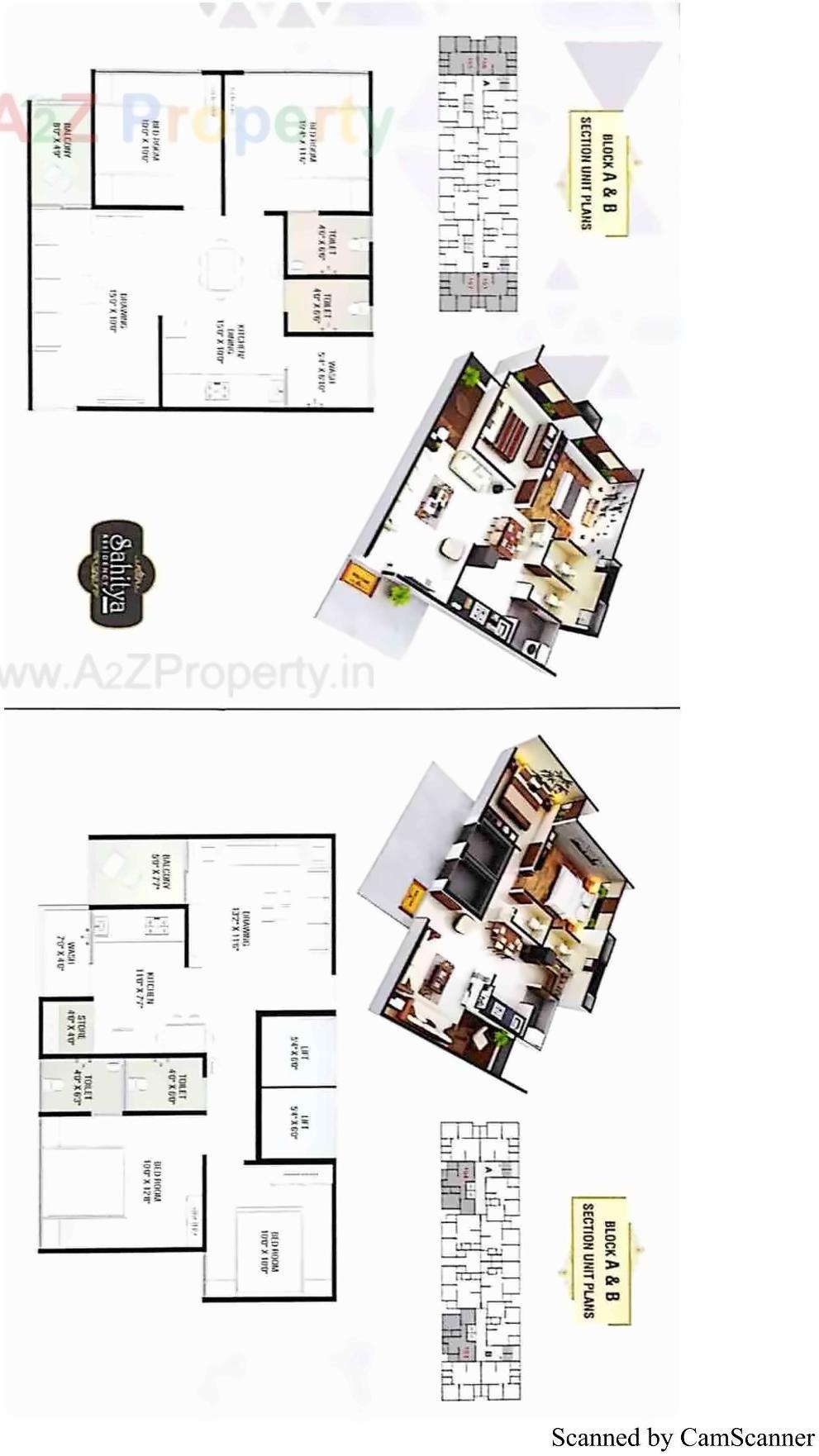 Layout of real estate project Sahitya Residency located at Vastral, Ahmedabad, Gujarat
