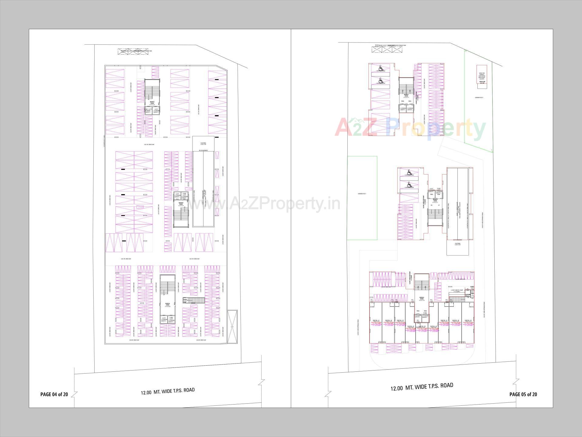 Layout of real estate project Sahitya Sky located at Naroda, Ahmedabad, Gujarat