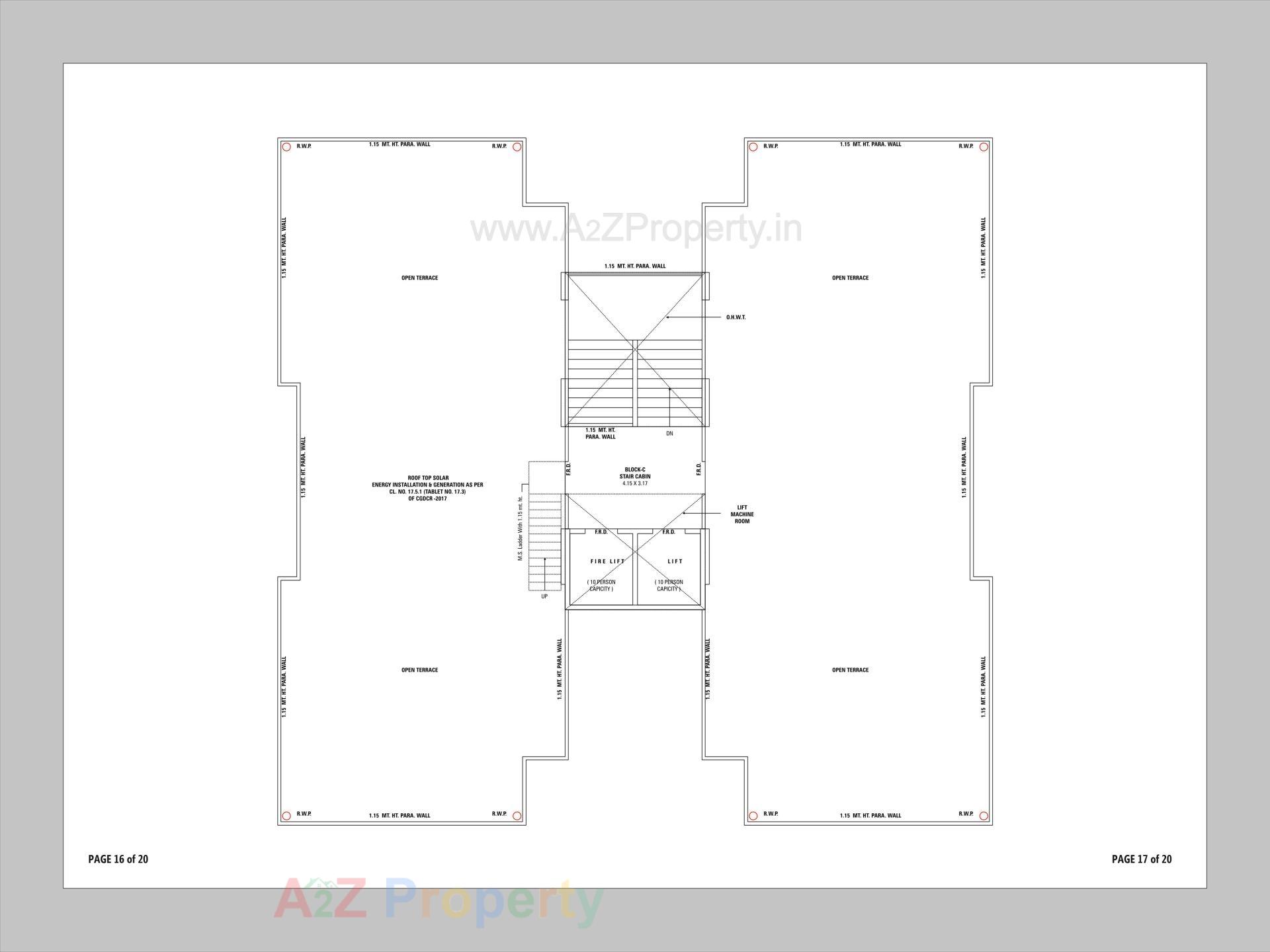 Layout of real estate project Sahitya Sky located at Naroda, Ahmedabad, Gujarat